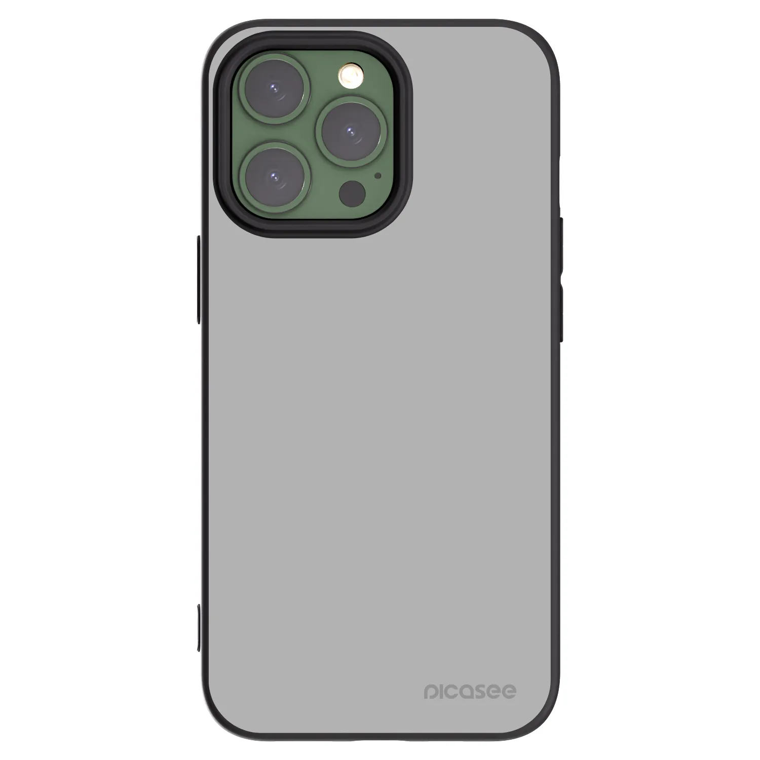 Picasee silikonowe czarne etui na Apple iPhone 13 Pro - Stone