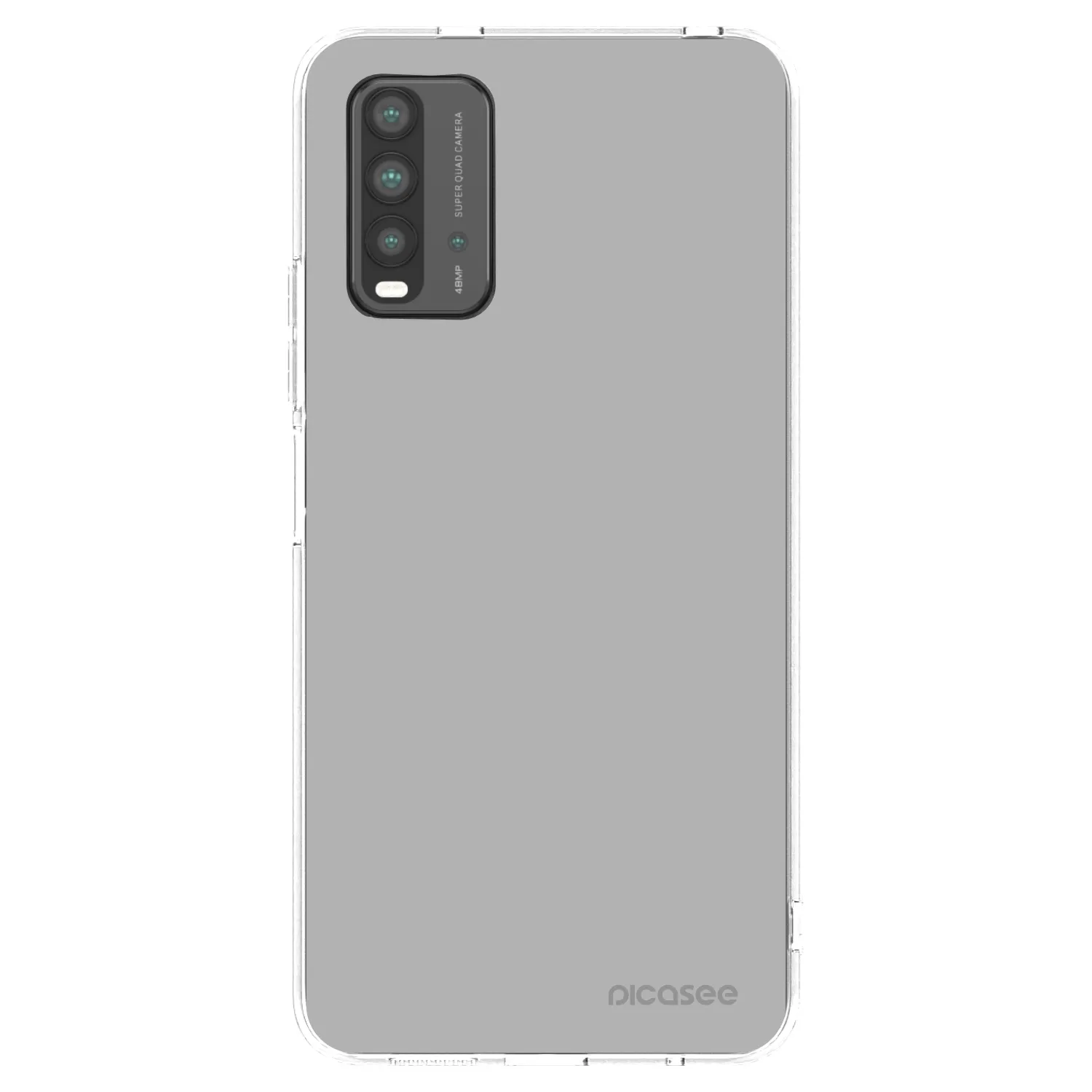 Picasee silikonowe czarne etui na Xiaomi Redmi 9T - Stone