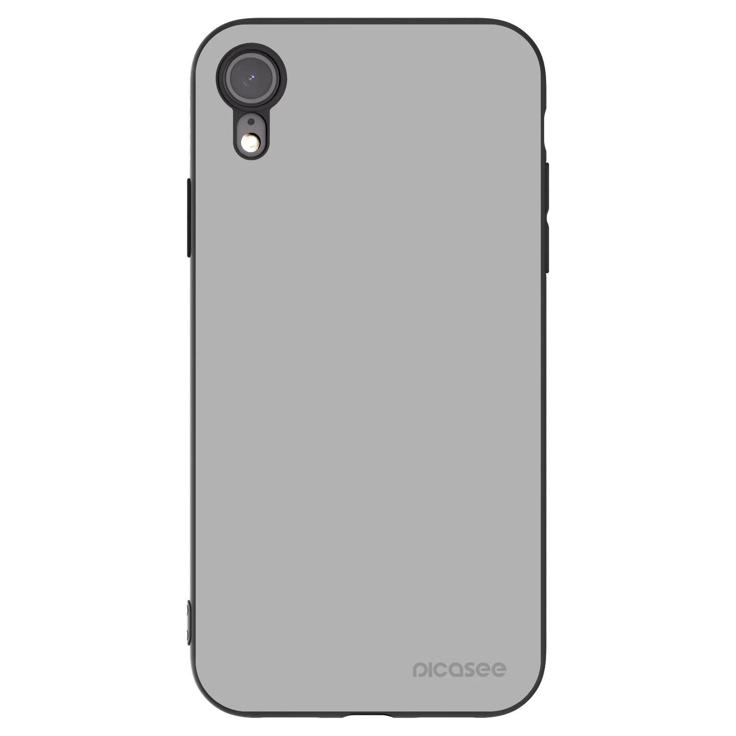 Picasee silikonowe czarne etui na Apple iPhone XR - Stone