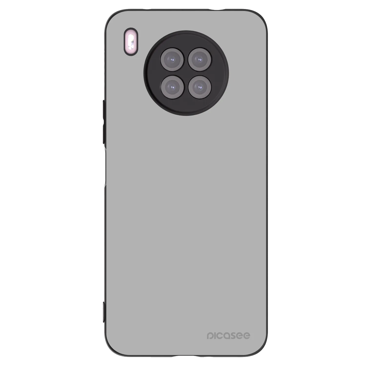 Picasee silikonowe czarne etui na Huawei Nova 8i - Stone