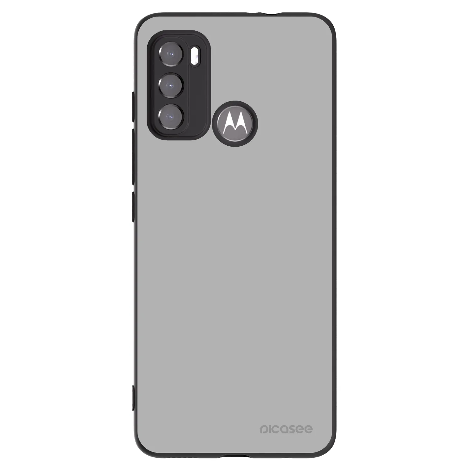 Picasee silikonowe czarne etui na Motorola Moto G60 - Stone