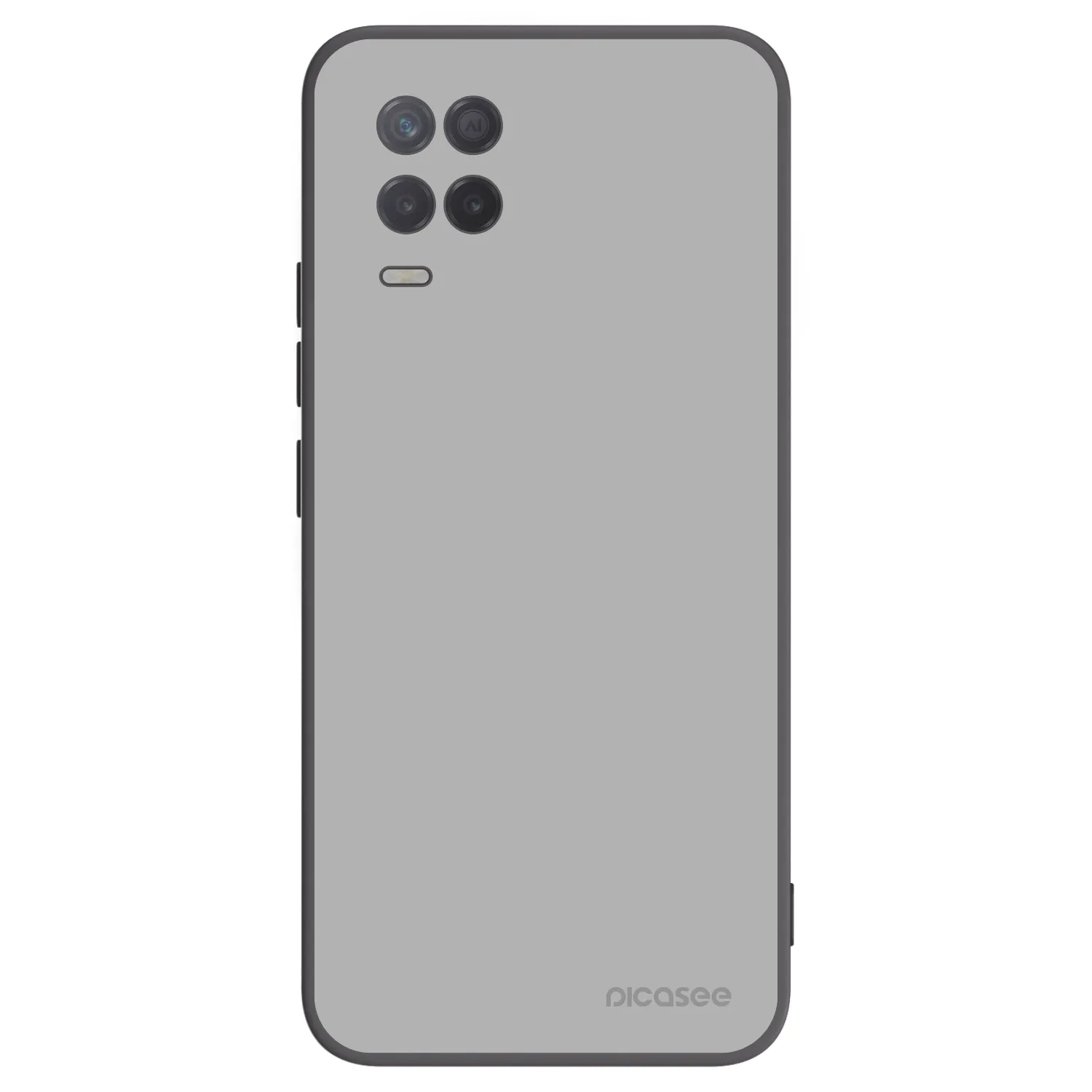 Picasee silikonowe czarne etui na Realme 8 5G - Stone
