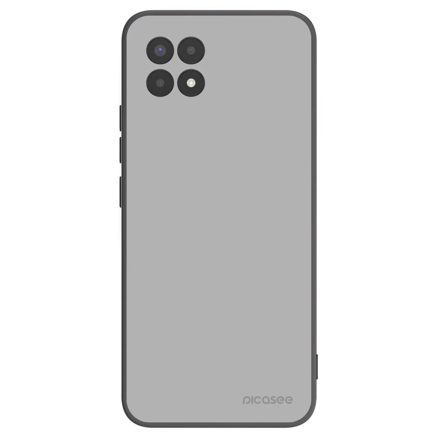 Picasee silikonowe czarne etui na Realme 8i - Stone