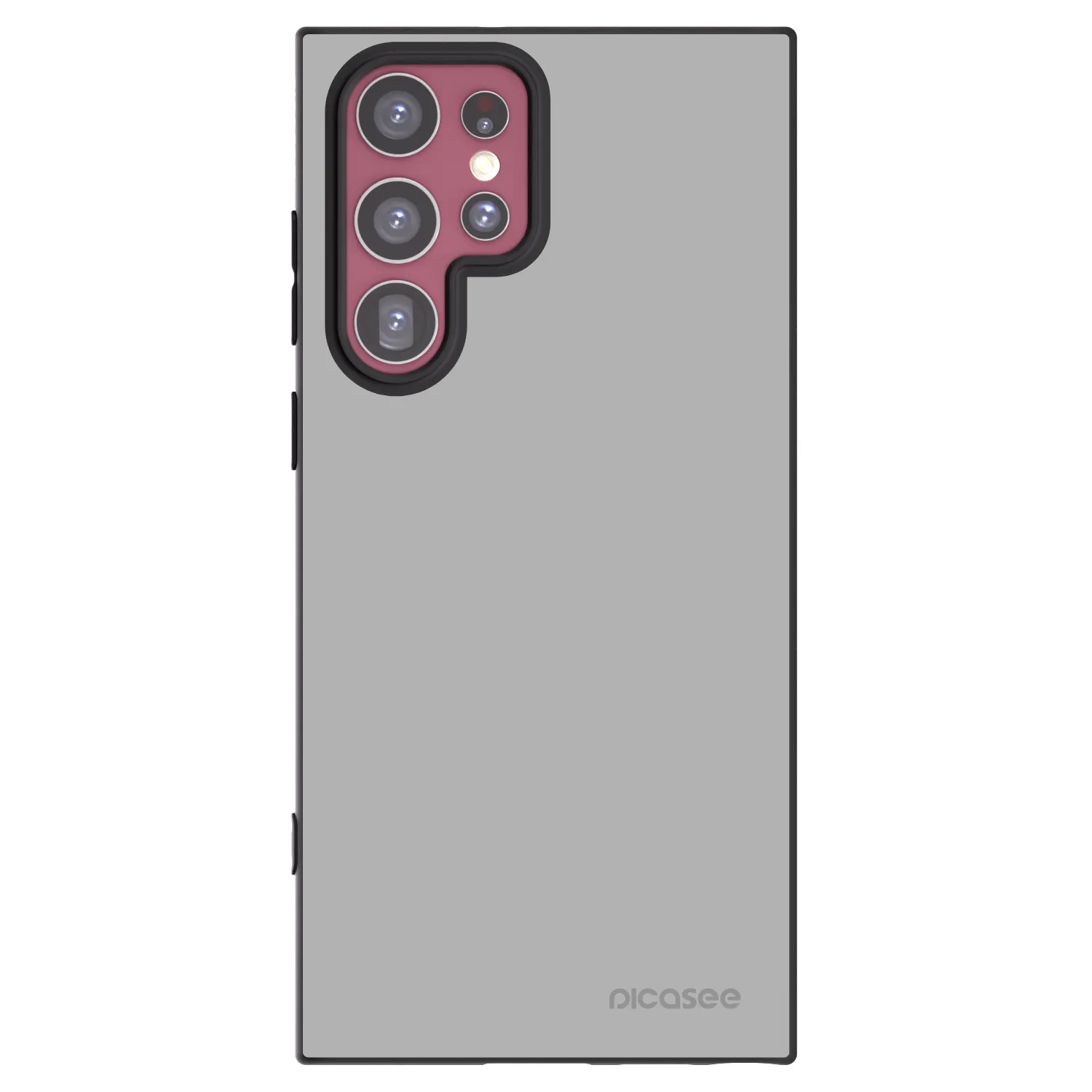 Picasee silikonowe czarne etui na Samsung Galaxy S22 Ultra 5G - Stone