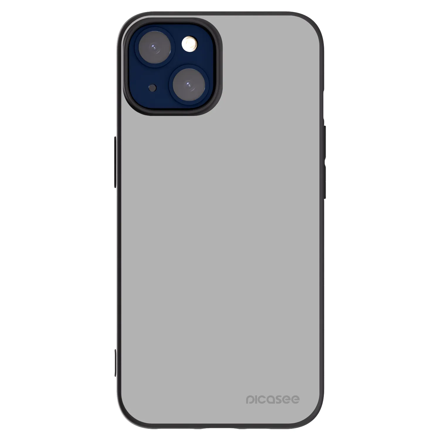 Picasee silikonowe czarne etui na Apple iPhone 14 - Stone