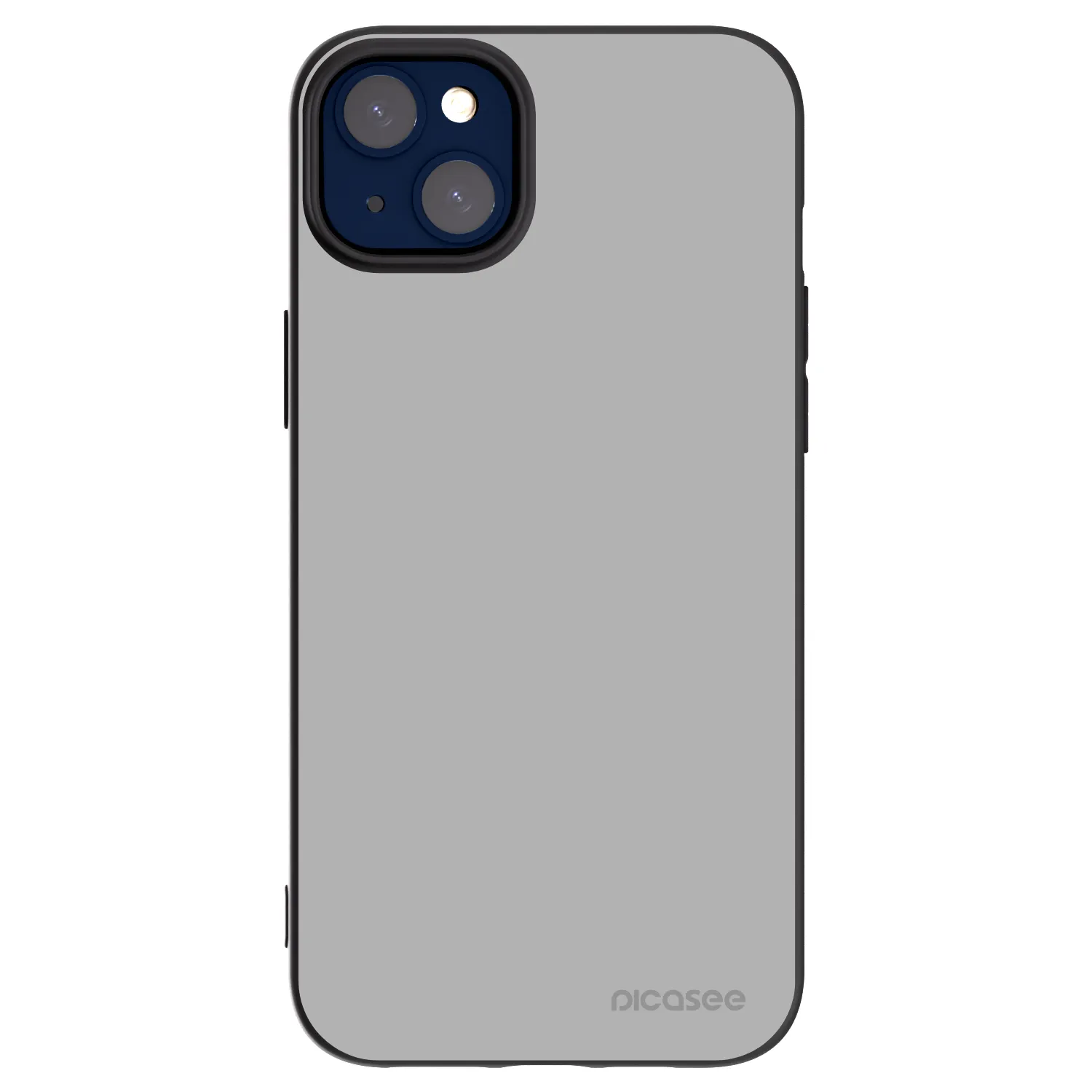 Picasee silikonowe czarne etui na Apple iPhone 14 Plus - Stone