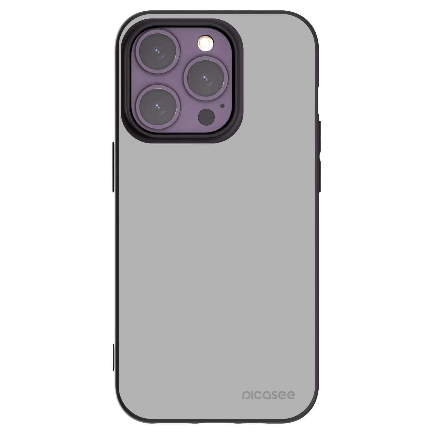 Picasee silikonowe czarne etui na Apple iPhone 14 Pro - Stone
