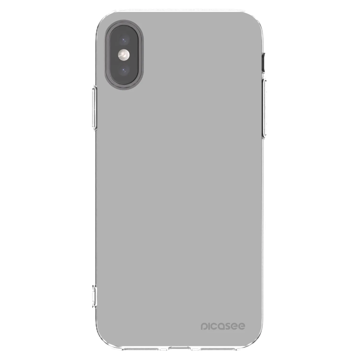 Picasee silikonowe przeźroczyste etui na Apple iPhone X/XS - Stone
