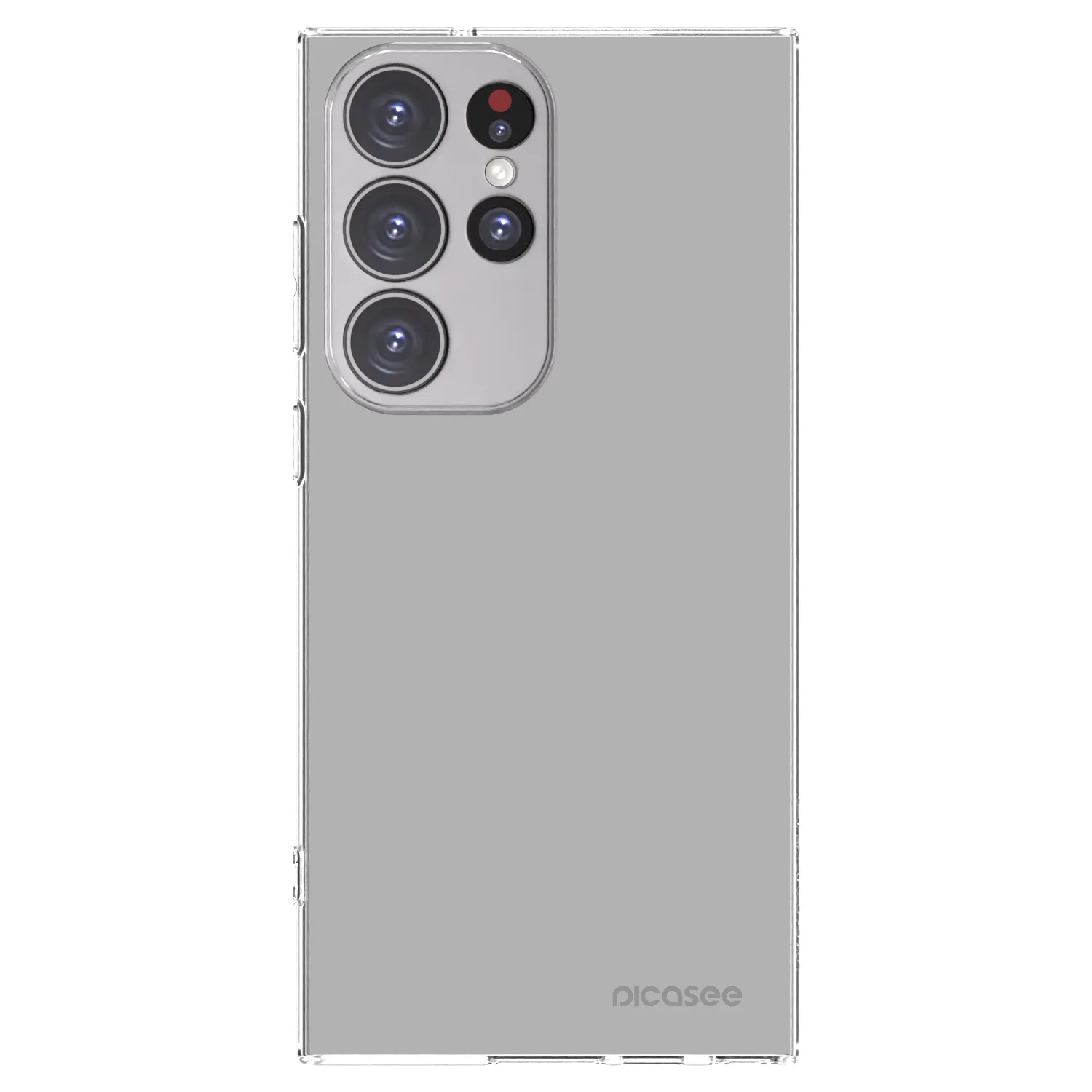 Picasee silikonowe przeźroczyste etui na Samsung Galaxy S23 Ultra 5G - Stone