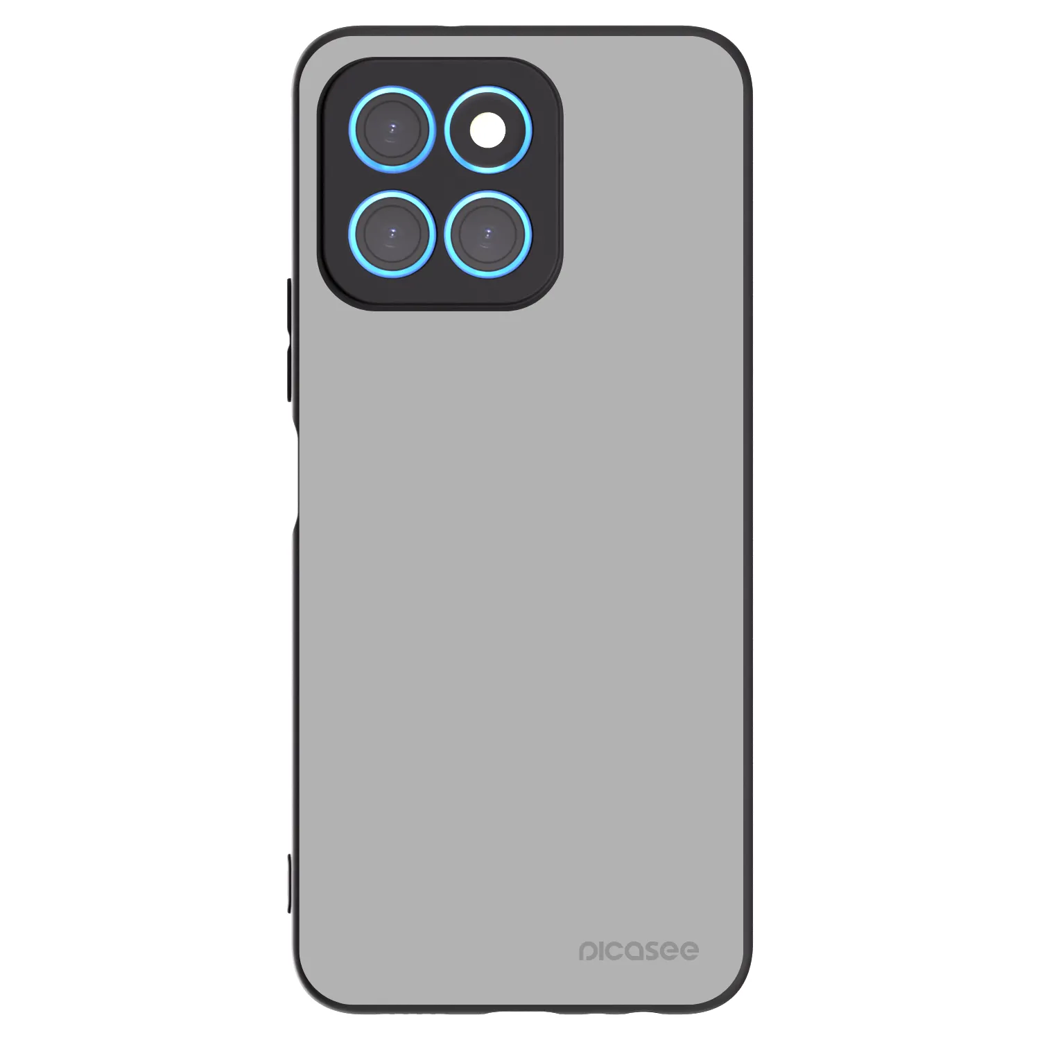 Picasee silikonowe czarne etui na Honor X6 - Stone