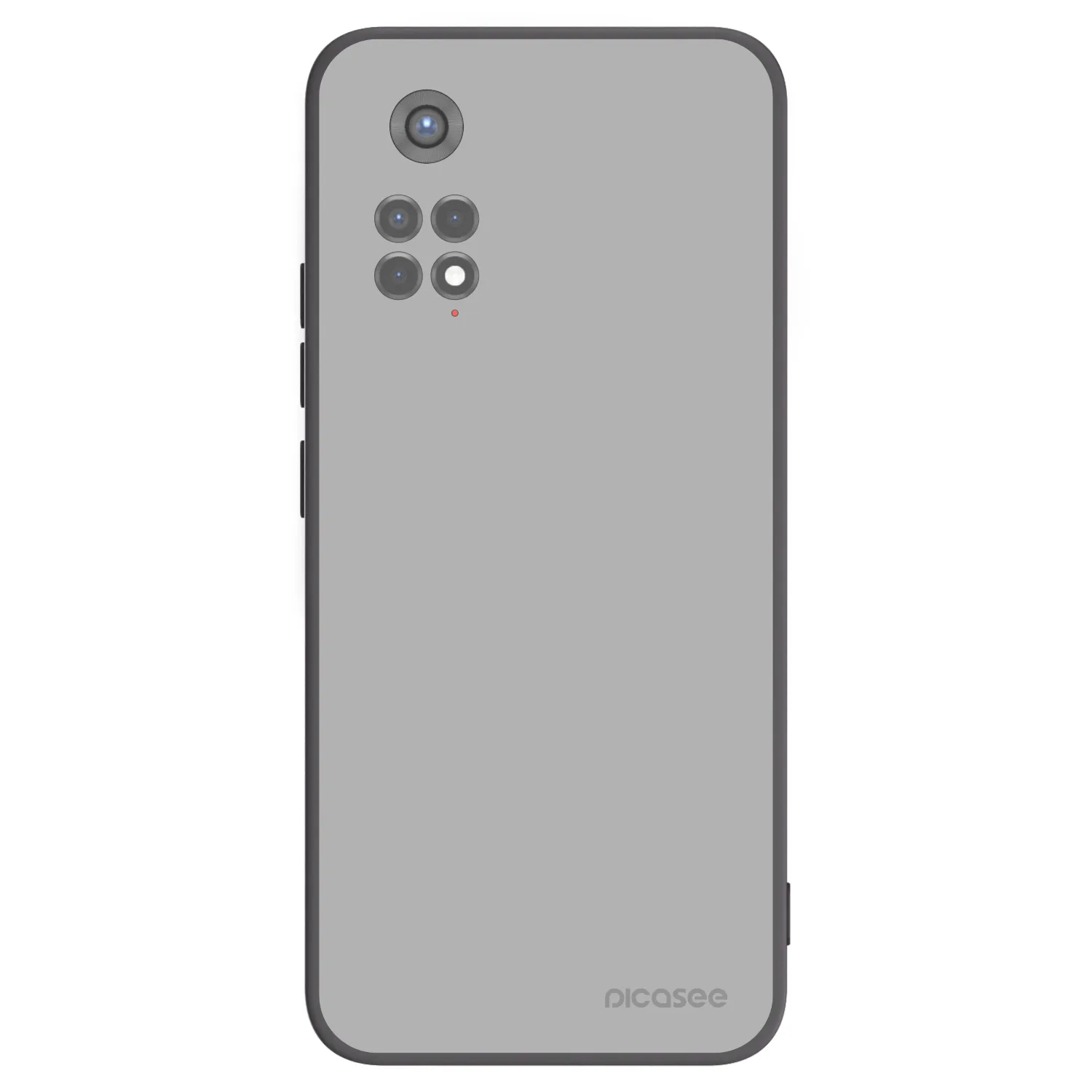 Picasee silikonowe czarne etui na Xiaomi Redmi Note 11S 5G - Stone