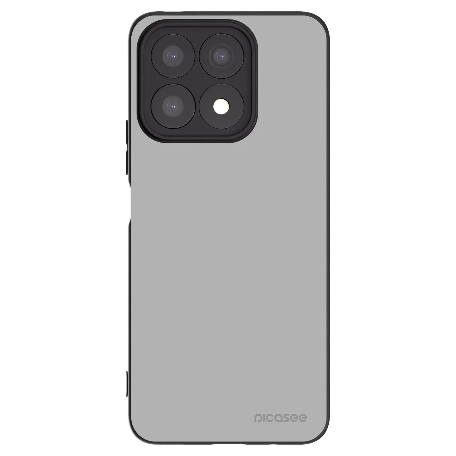 Picasee silikonowe czarne etui na Honor X8a - Stone