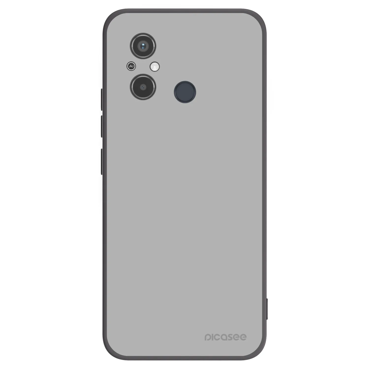 Picasee silikonowe czarne etui na Xiaomi Redmi 12C - Stone