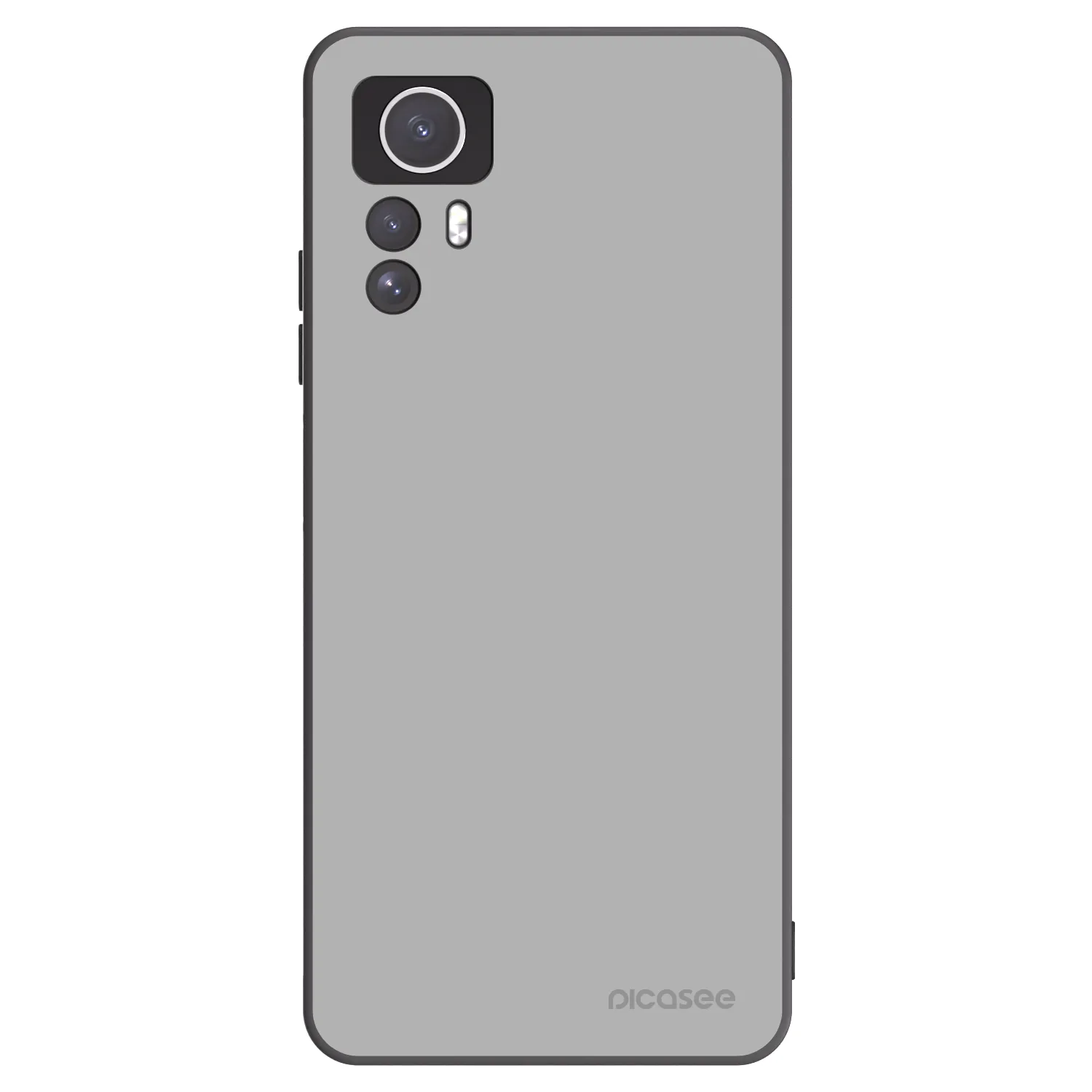Picasee silikonowe czarne etui na Xiaomi Redmi Note 12S - Stone
