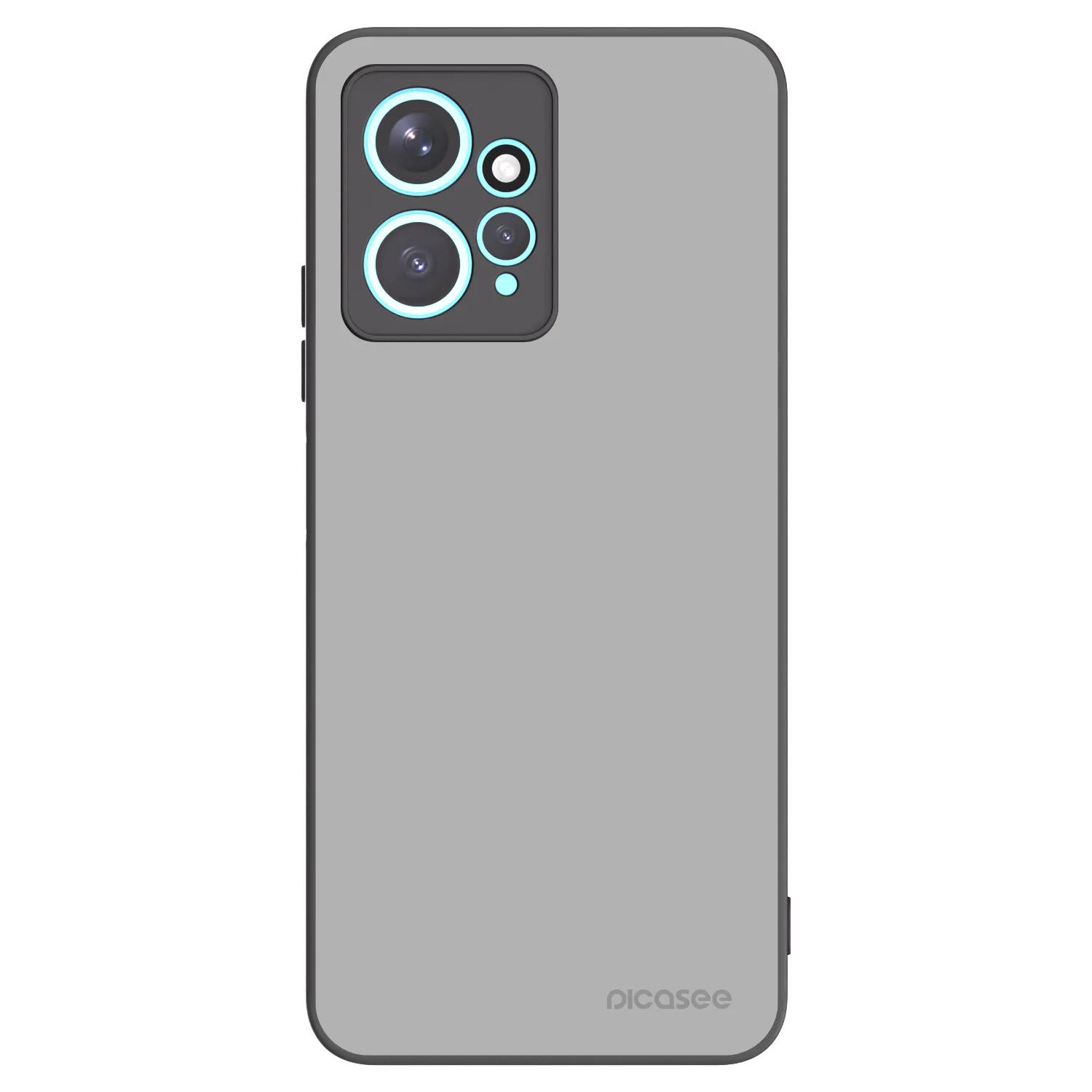 Picasee silikonowe czarne etui na Xiaomi Redmi Note 12 4G - Stone