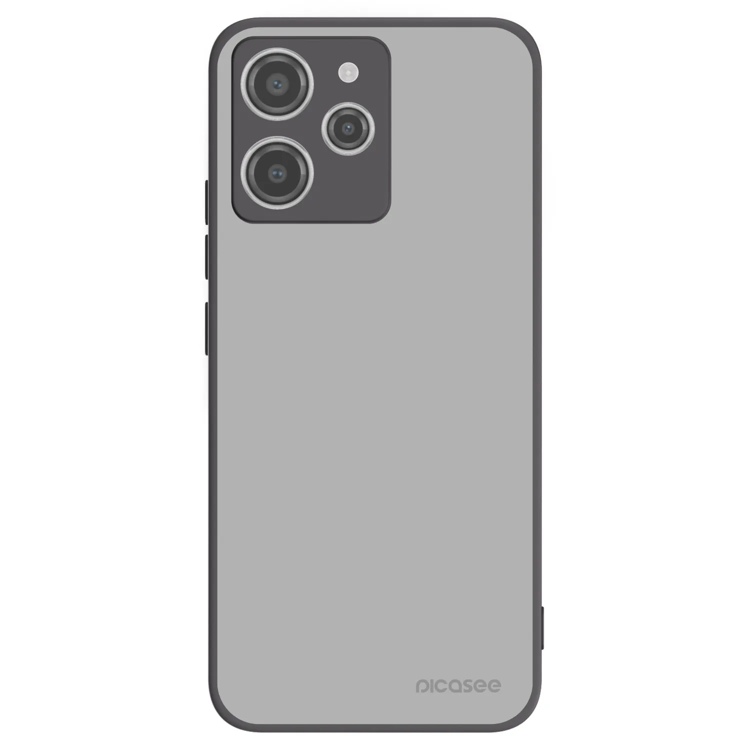 Picasee silikonowe czarne etui na Xiaomi Redmi 12 4G - Stone