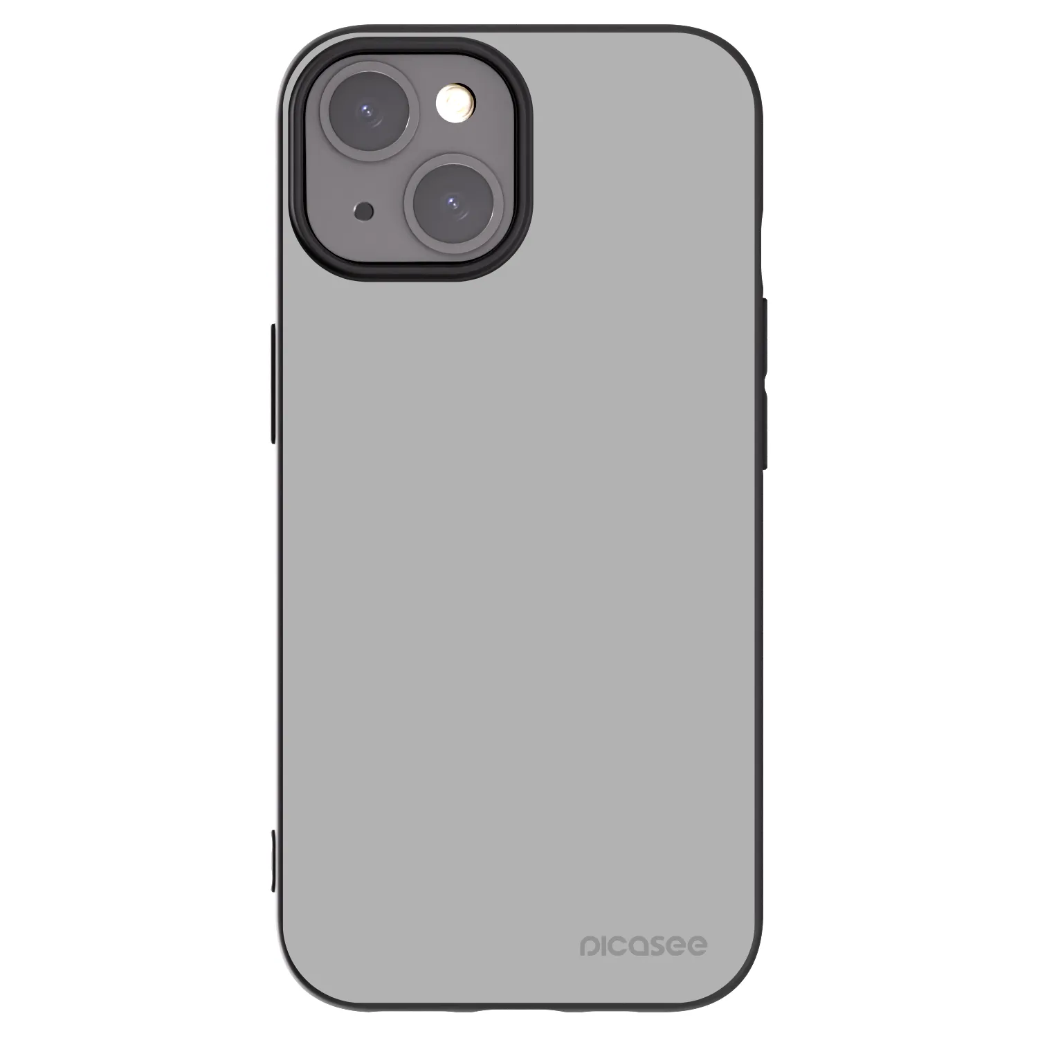 Picasee silikonowe czarne etui na Apple iPhone 15 - Stone