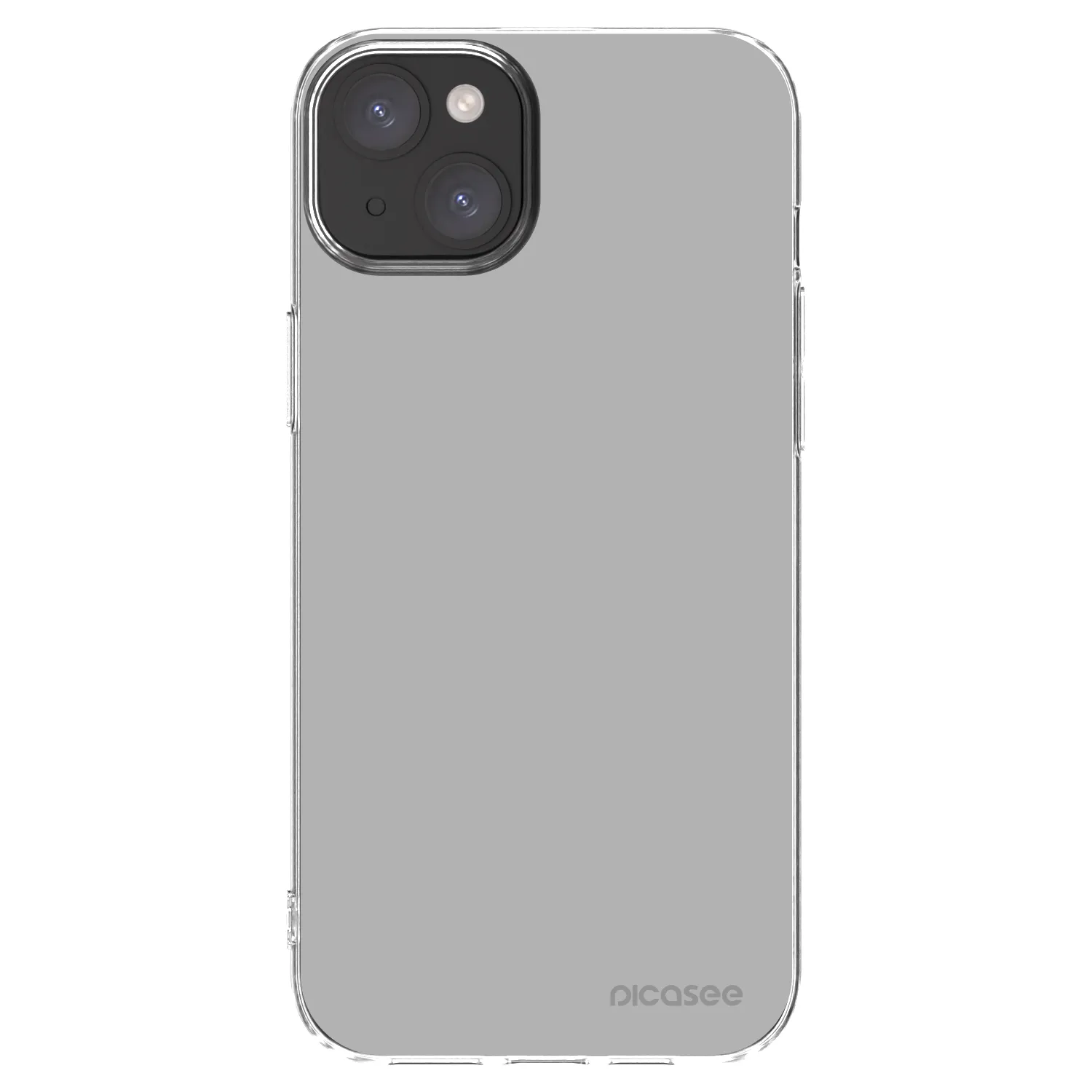 Picasee silikonowe przeźroczyste etui na Apple iPhone 15 Plus - Stone