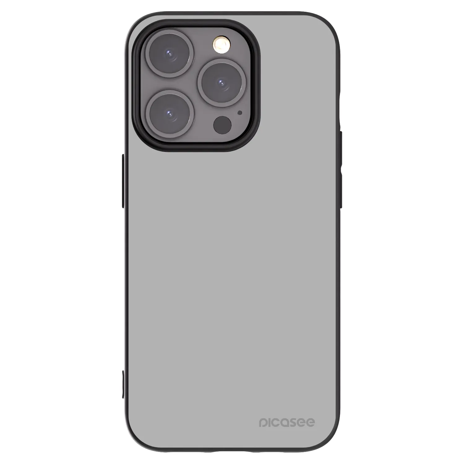Picasee silikonowe czarne etui na Apple iPhone 15 Pro - Stone