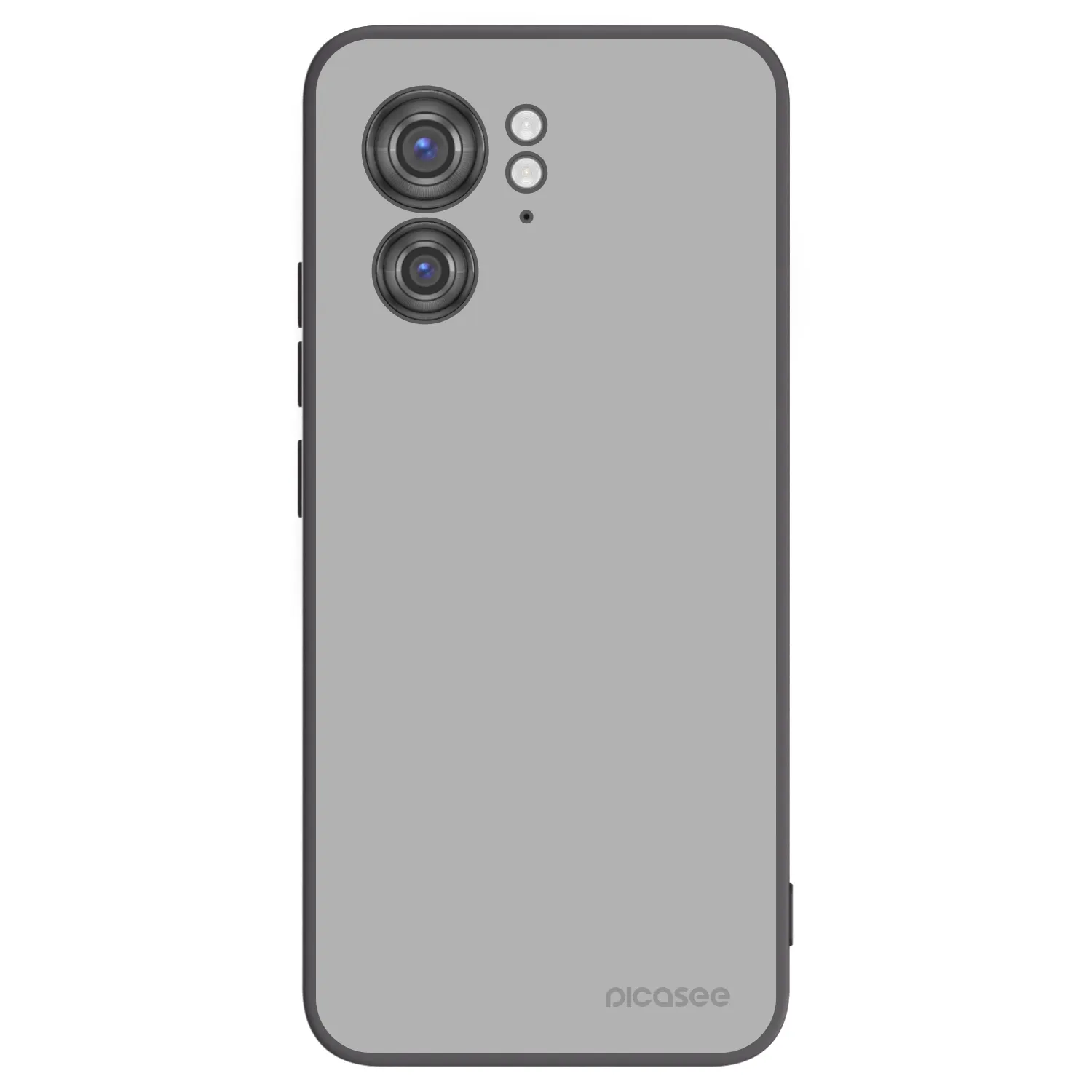 Picasee silikonowe czarne etui na Motorola Edge 40 - Stone