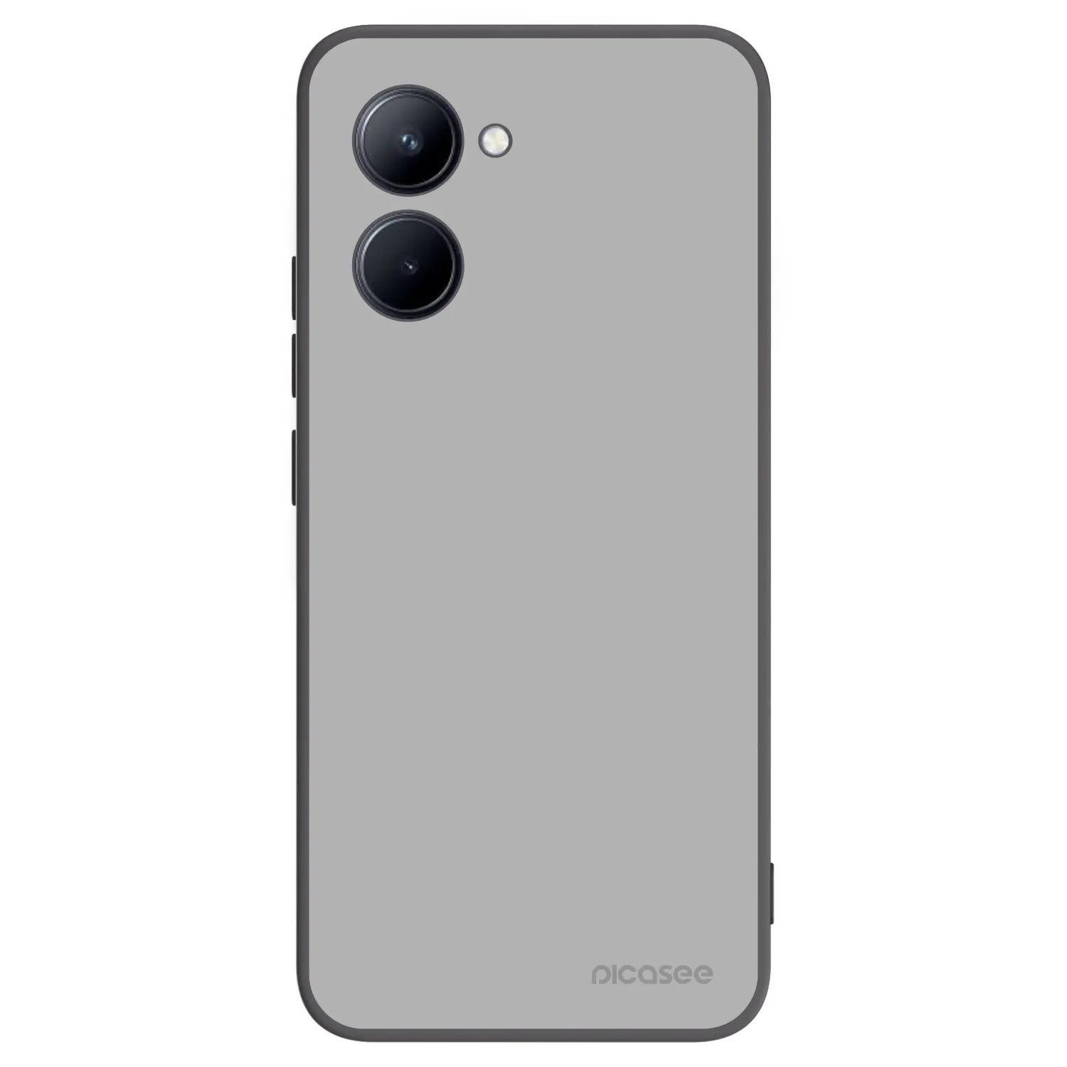 Picasee silikonowe czarne etui na Realme C33 (2023) - Stone