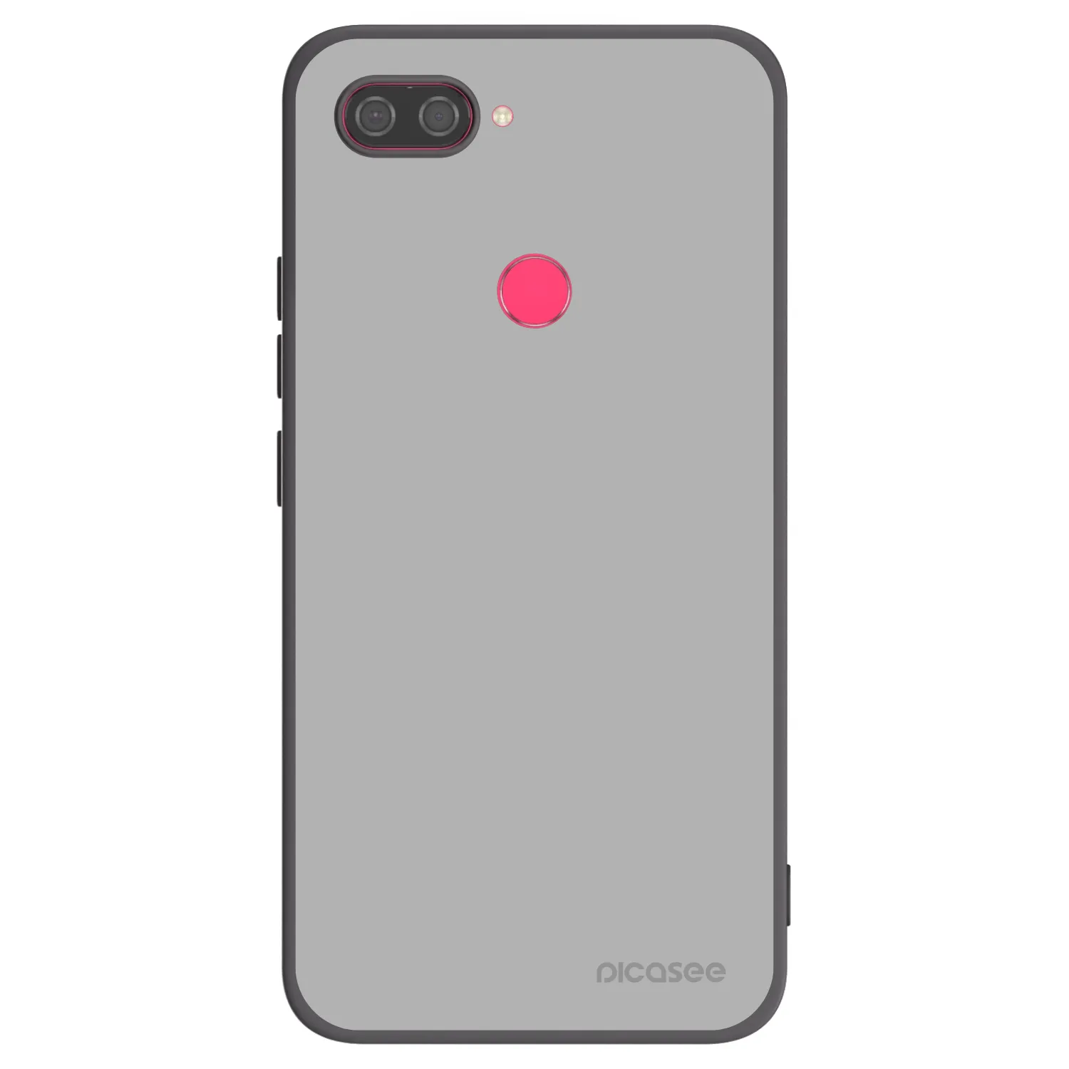 Picasee silikonowe czarne etui na Xiaomi Mi 8 Lite - Stone