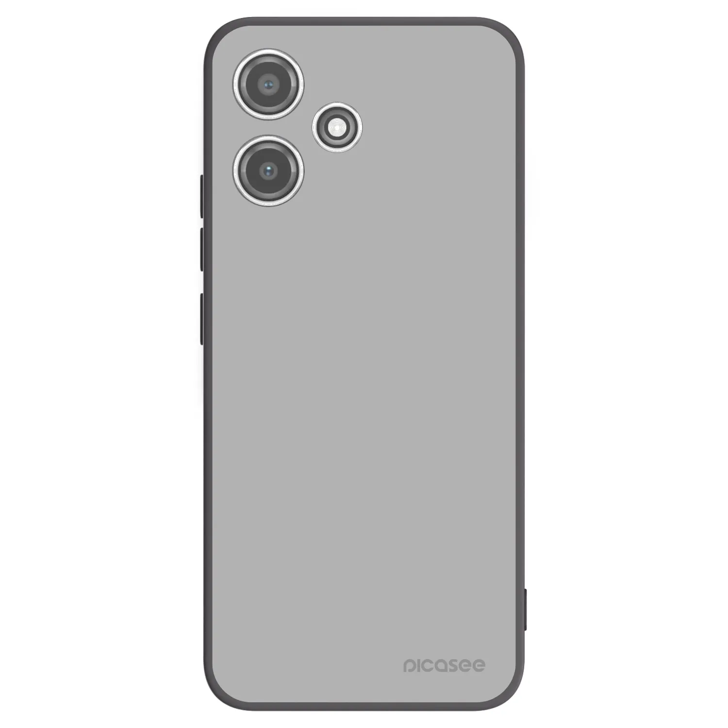Picasee silikonowe czarne etui na Xiaomi Redmi 12 5G - Stone