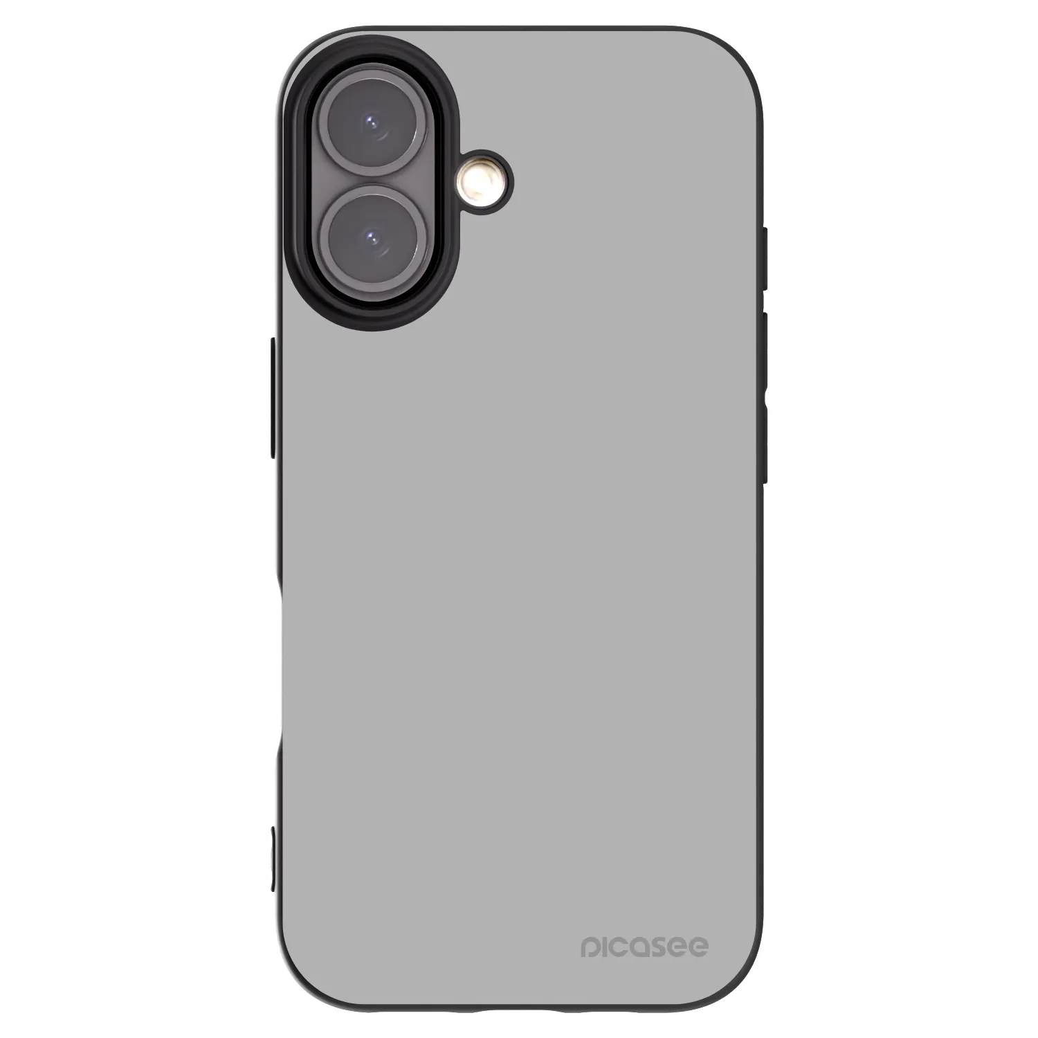 Picasee silikonowe czarne etui na Apple iPhone 16 - Stone