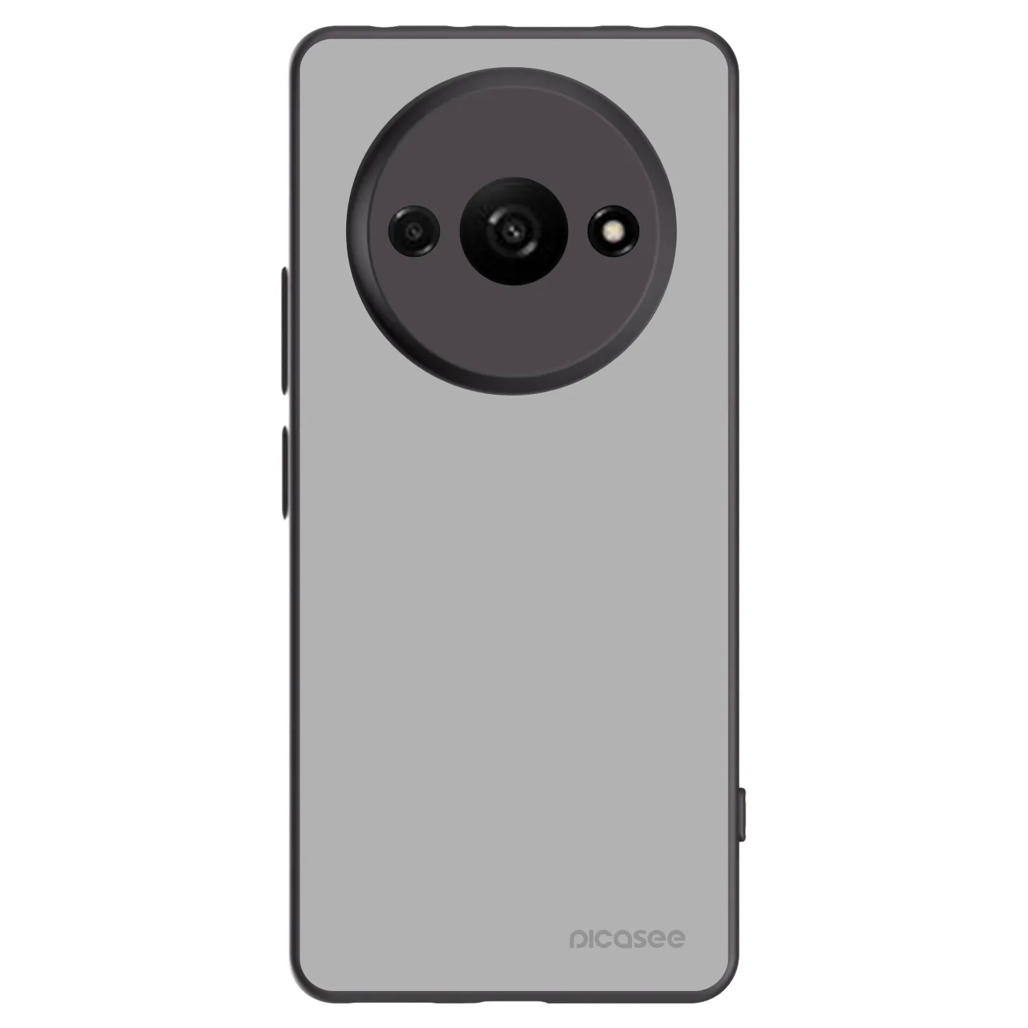Picasee silikonowe czarne etui na Xiaomi Redmi A3 - Stone