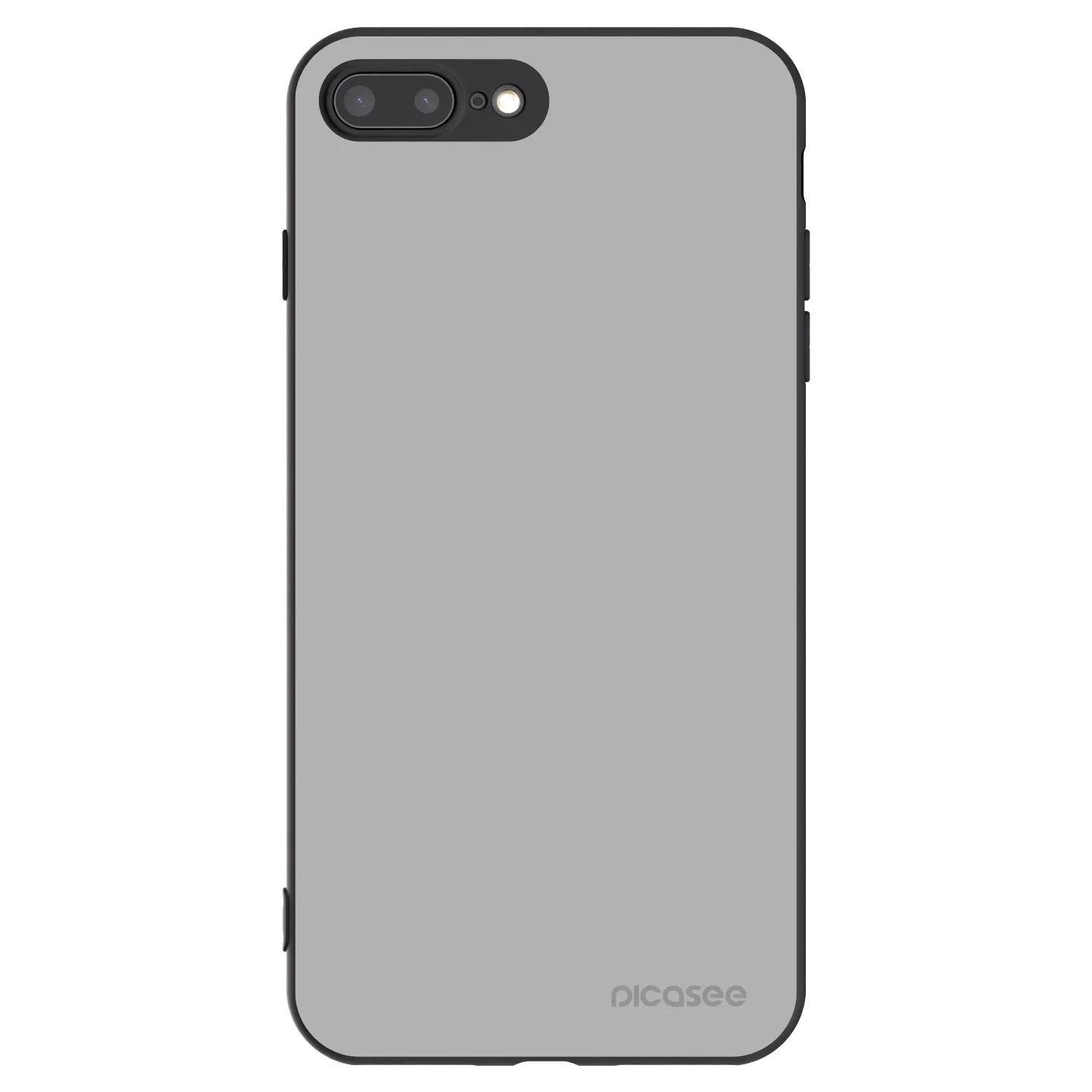 Picasee silikonowe czarne etui na Apple iPhone 8 Plus - Stone
