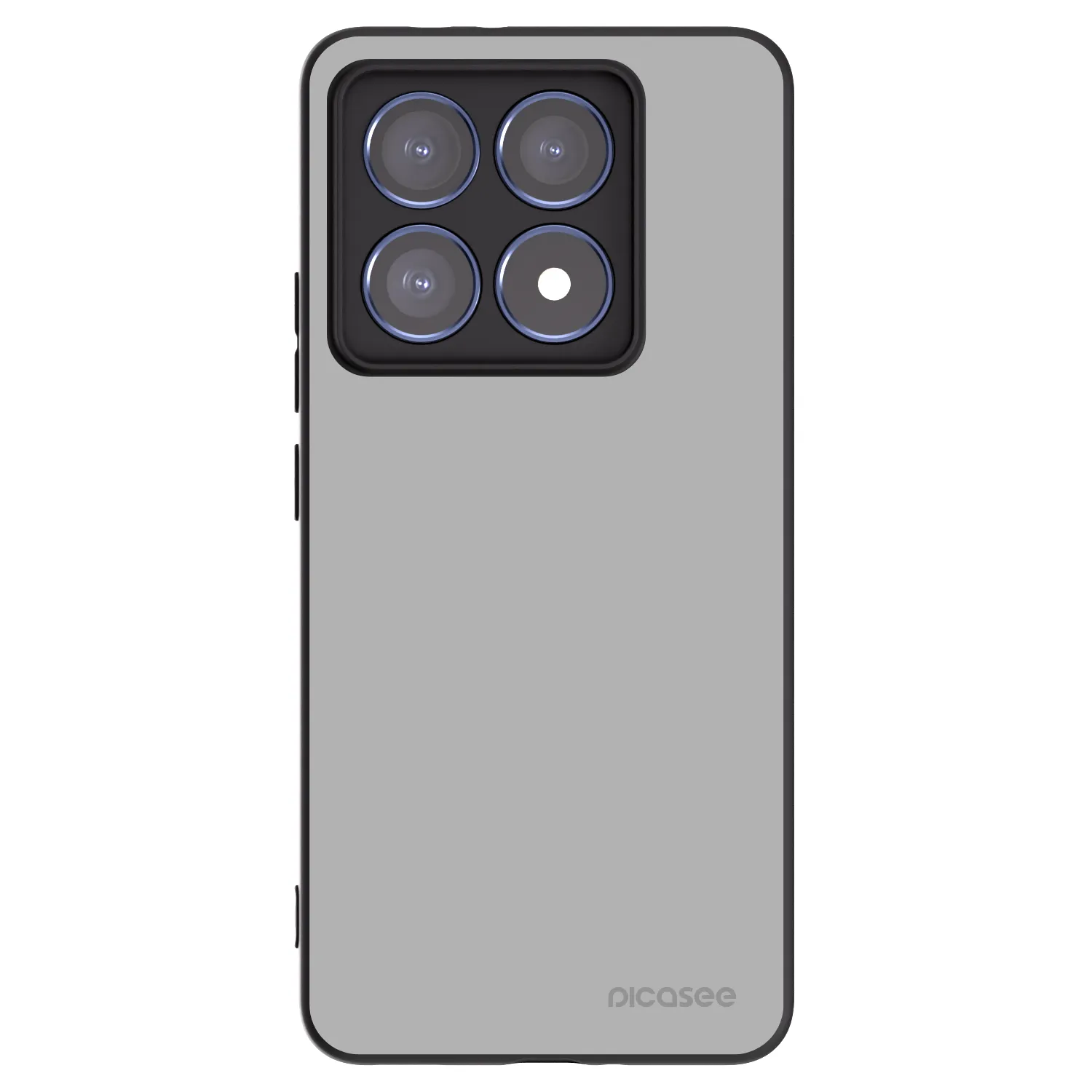 Picasee silikonowe czarne etui na Xiaomi 14T Pro - Stone