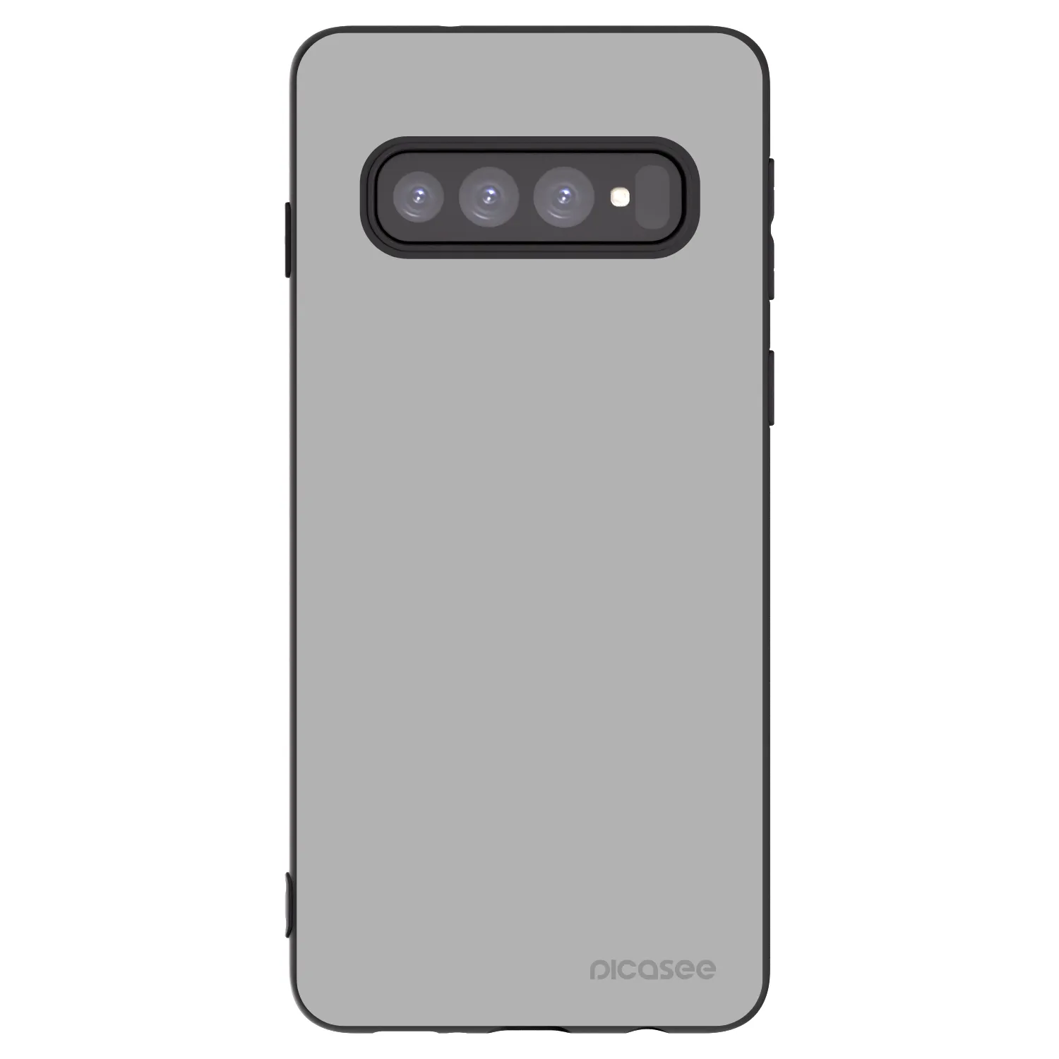 Picasee silikonowe czarne etui na Samsung Galaxy S10 G973 - Stone
