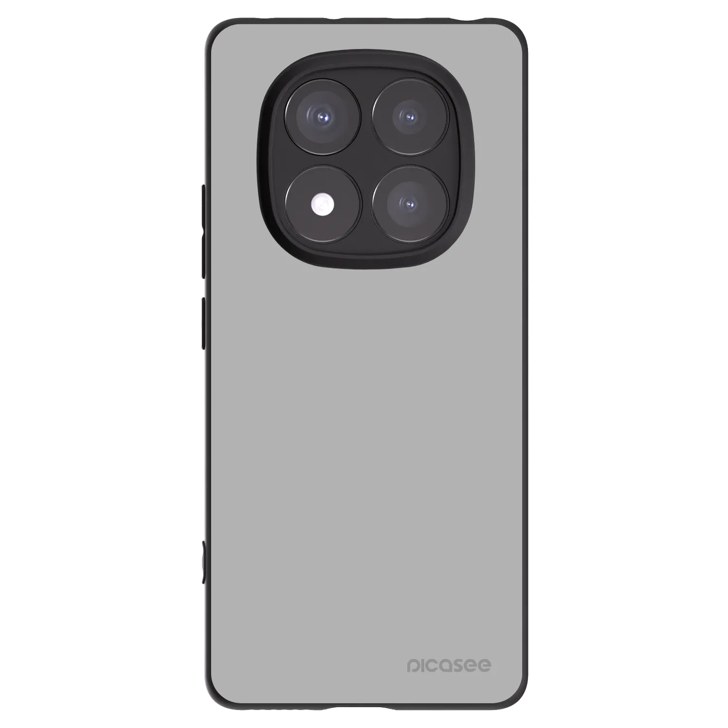 Picasee silikonowe czarne etui na Xiaomi Redmi Note 14 Pro 5G - Stone