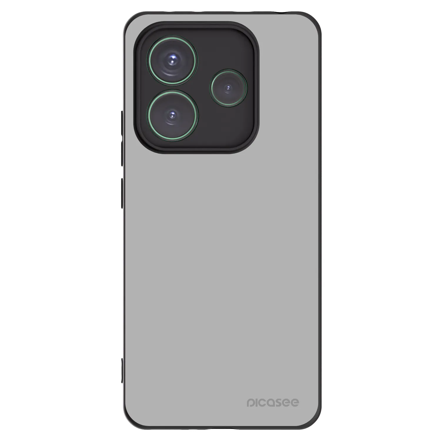 Picasee silikonowe czarne etui na Xiaomi Redmi Note 14 5G - Stone