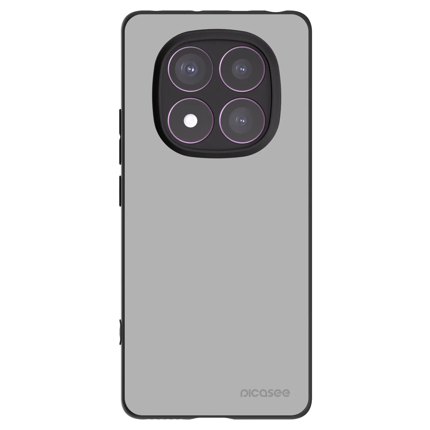 Picasee silikonowe czarne etui na Xiaomi Redmi Note 14 Pro 4G - Stone
