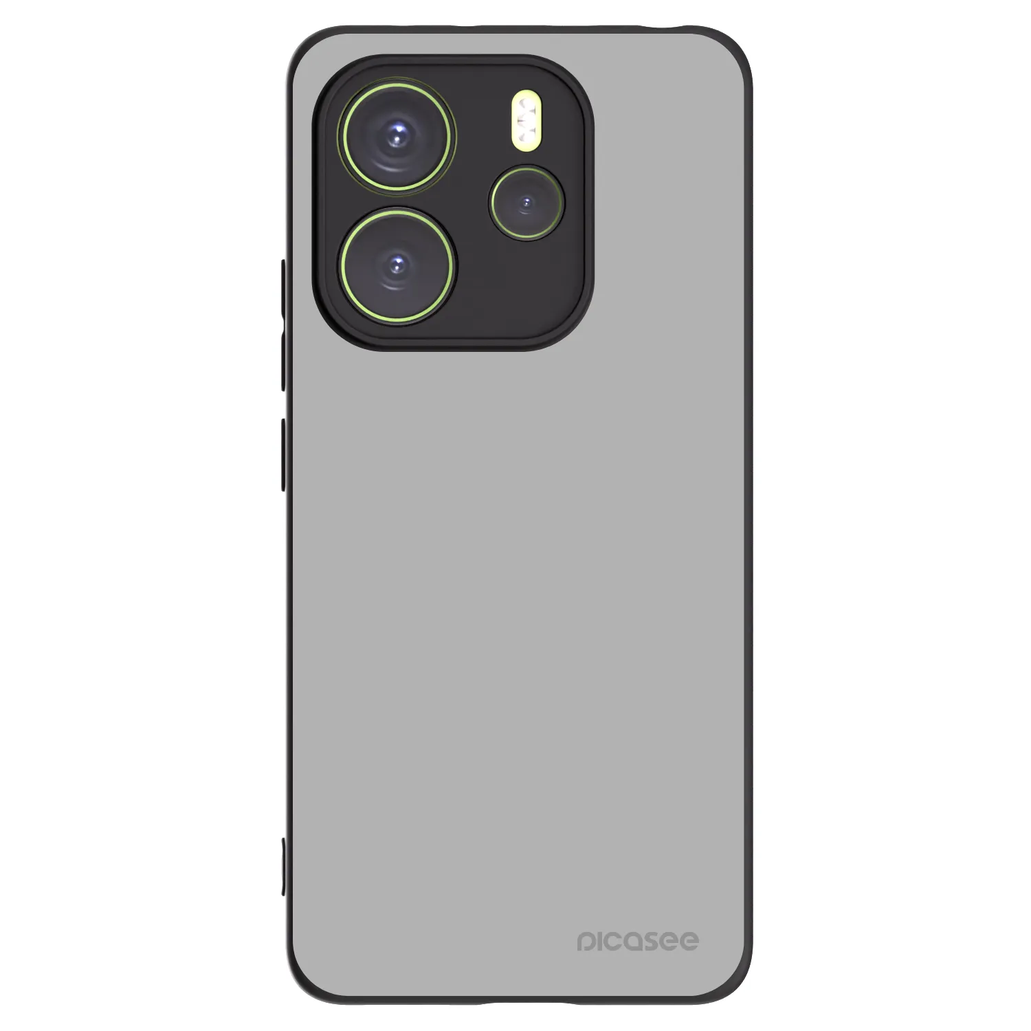 Picasee silikonowe czarne etui na Xiaomi Redmi Note 14 4G - Stone