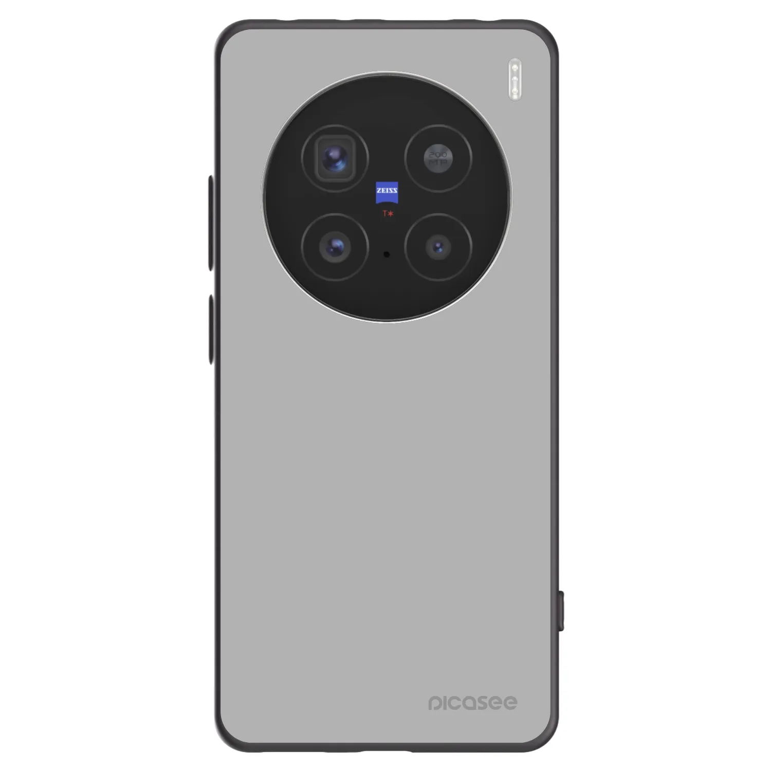 Picasee silikonowe czarne etui na Vivo X200 Pro - Stone