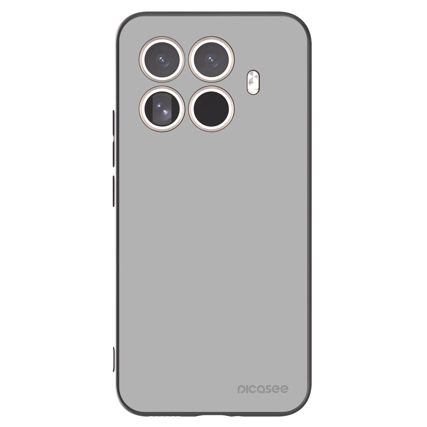 Picasee silikonowe czarne etui na Xiaomi 15T Pro - Stone