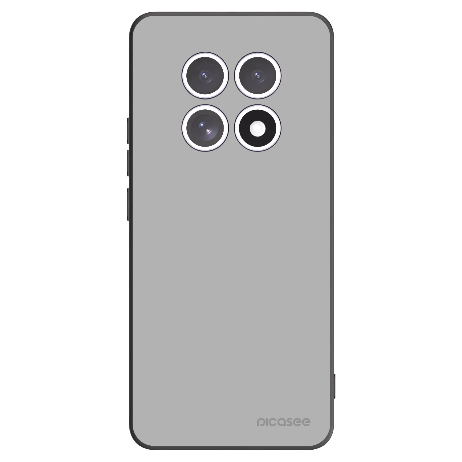 Picasee silikonowe czarne etui na Xiaomi Redmi Note 15 4G - Stone