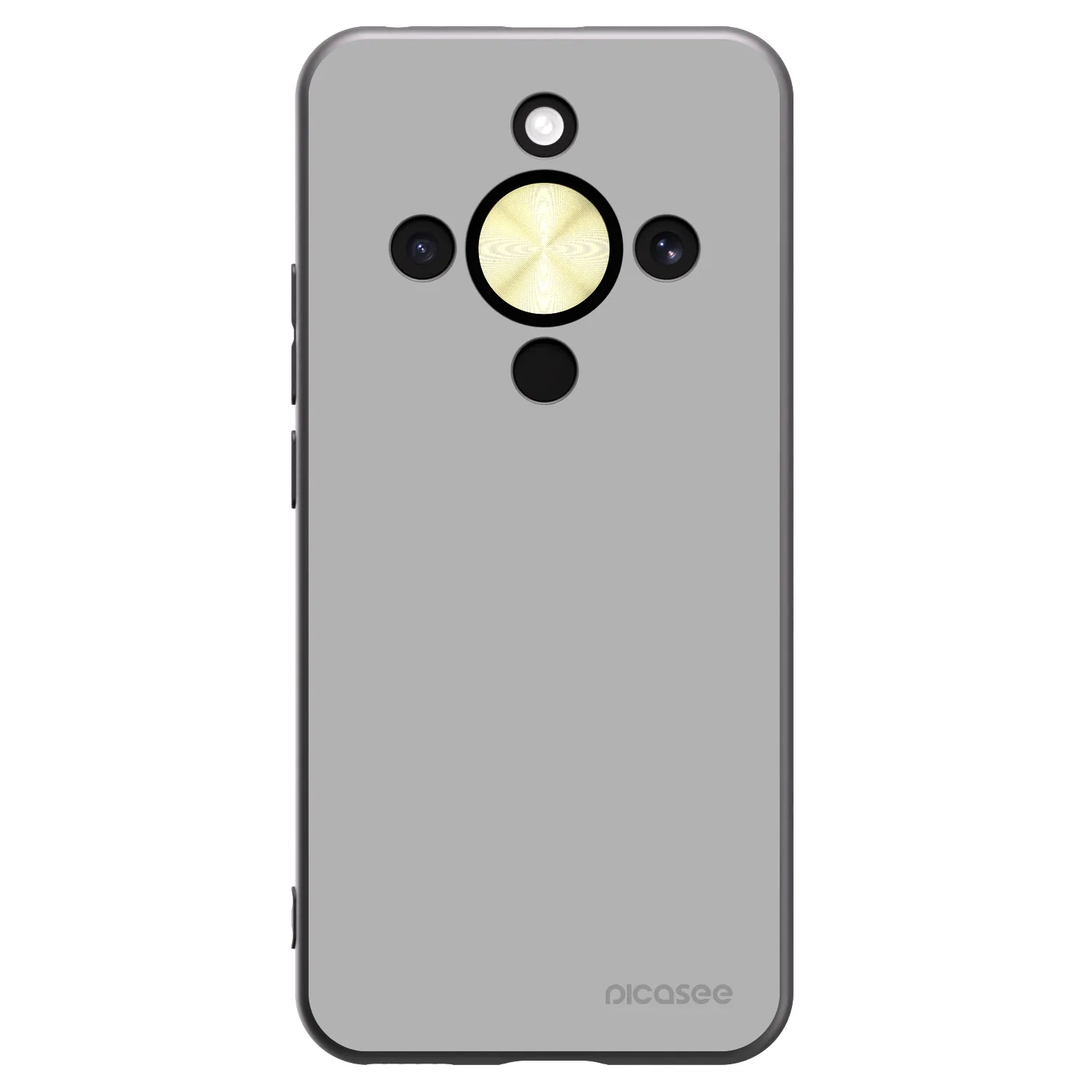 Picasee silikonowe czarne etui na Honor Magic8 Lite 5G - Stone