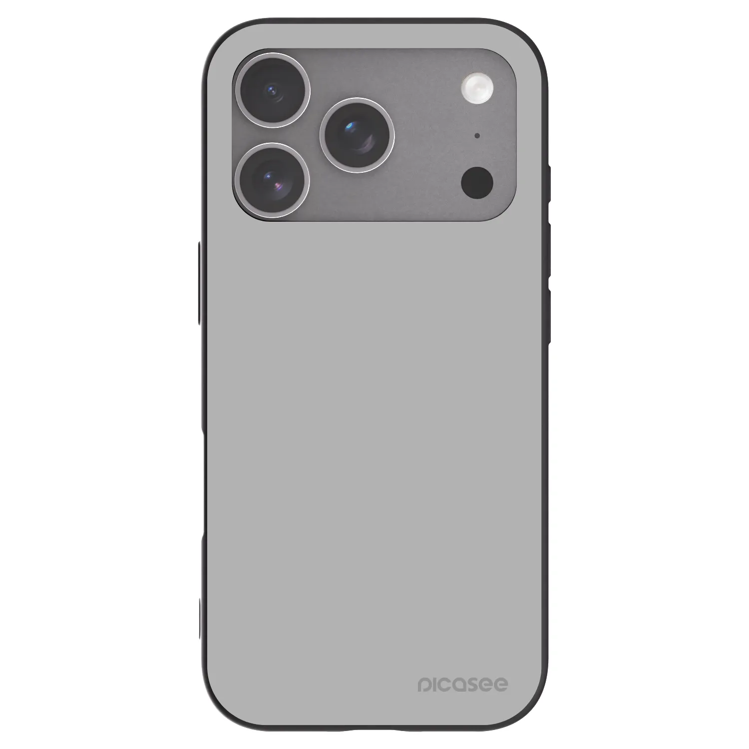 Picasee silikonowe czarne etui na Apple iPhone 18 Pro - Stone