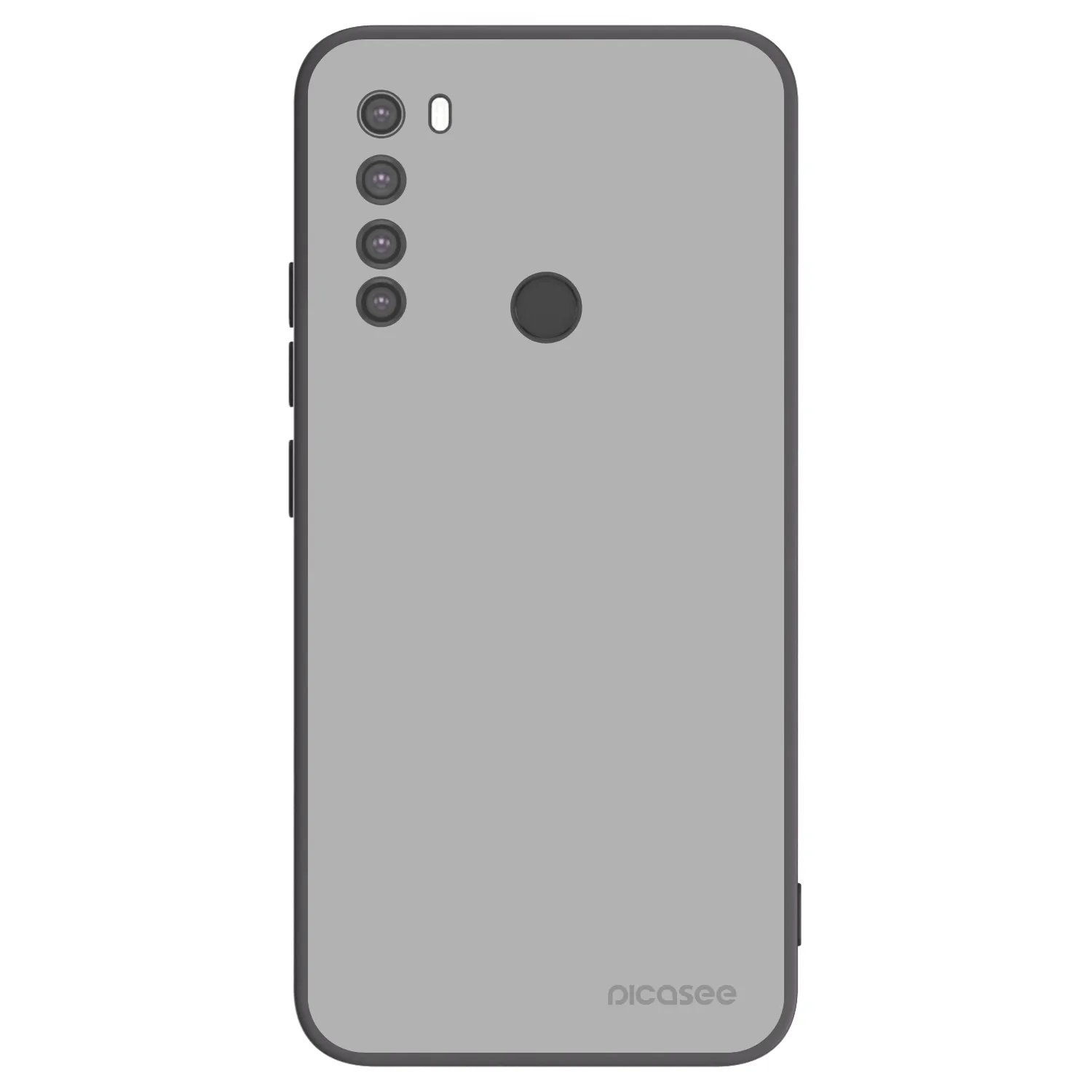 Picasee silikonowe czarne etui na Xiaomi Redmi Note 8 - Stone