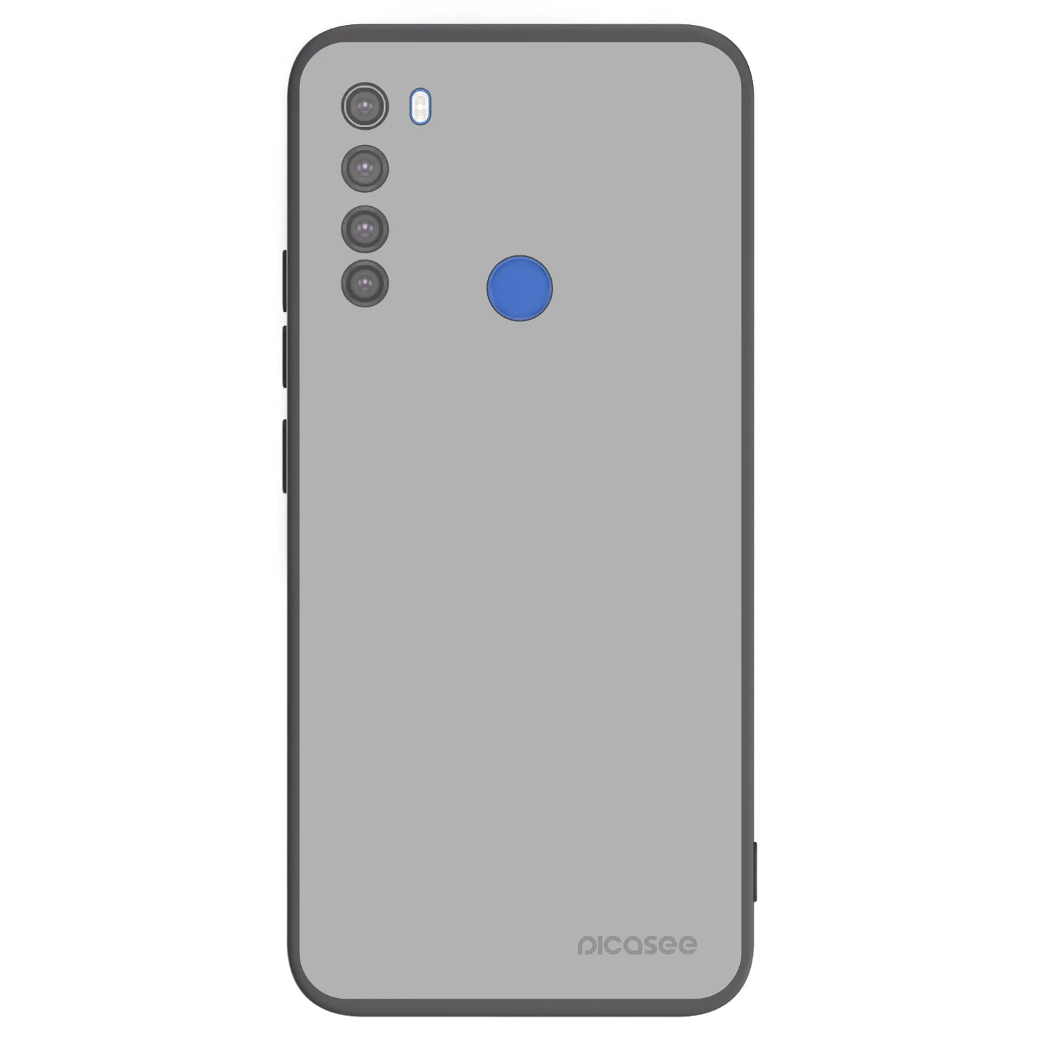 Picasee silikonowe czarne etui na Xiaomi Redmi Note 8T - Stone