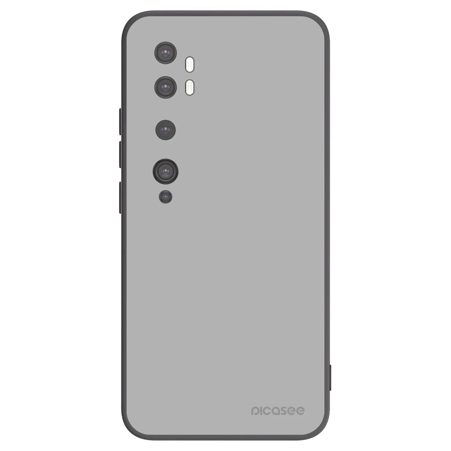 Picasee silikonowe czarne etui na Xiaomi Mi Note 10 (Pro) - Stone