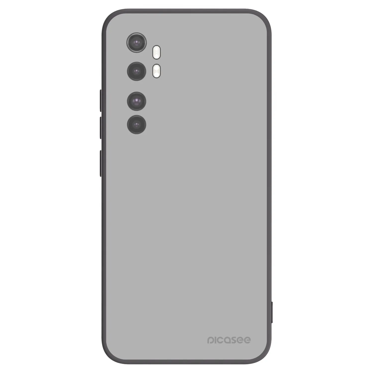 Picasee silikonowe czarne etui na Xiaomi Mi Note 10 Lite - Stone
