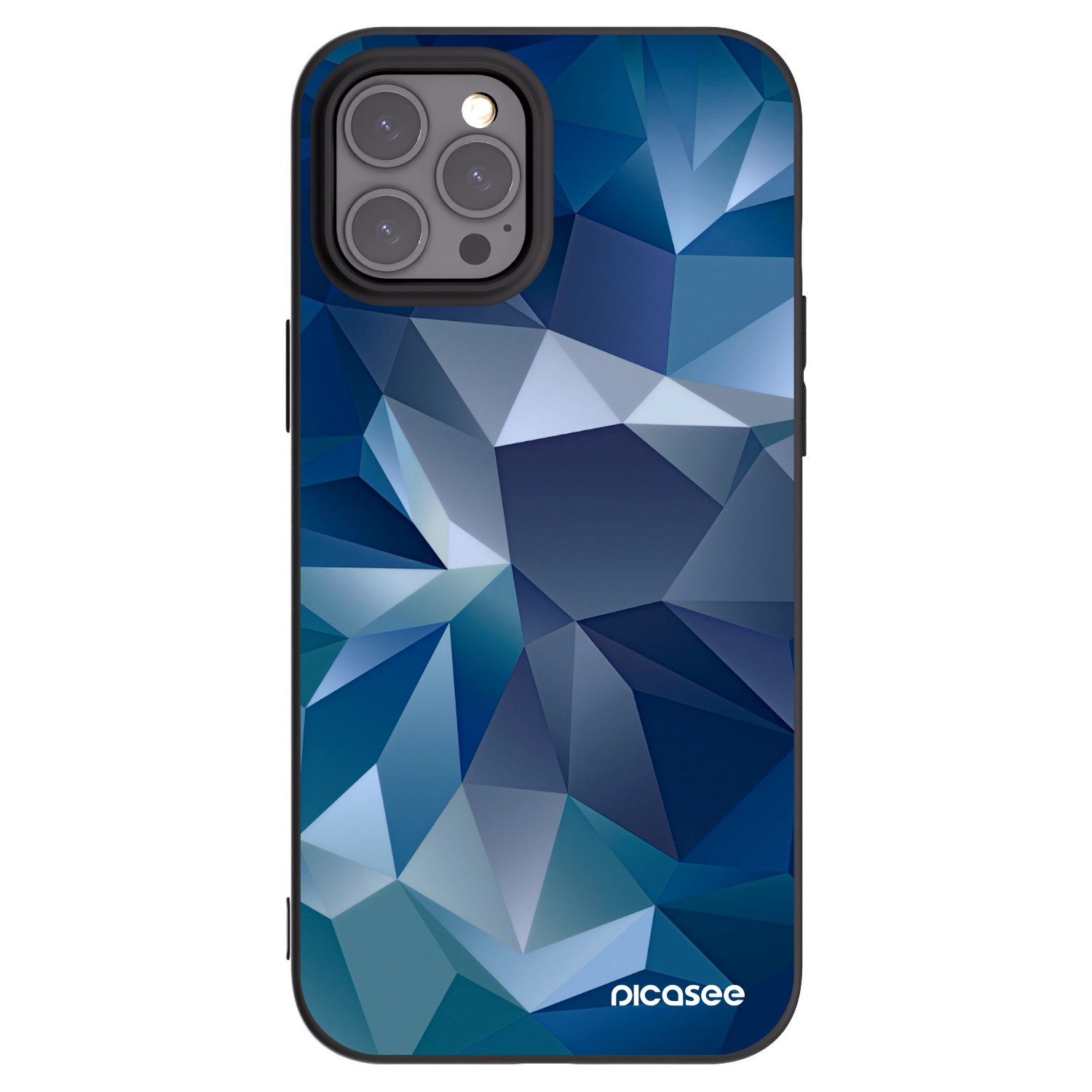 Picasee silikonowe czarne etui na Apple iPhone 12 Pro Max - Wallpaper