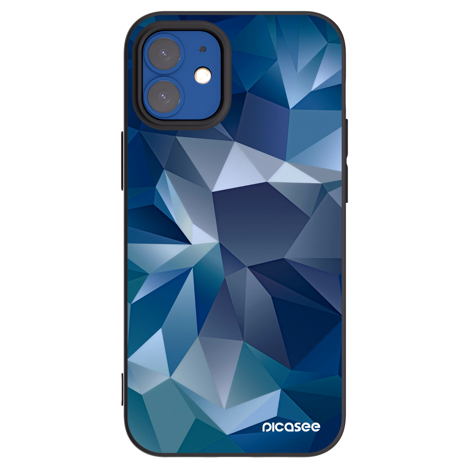 Picasee silikonowe czarne etui na Apple iPhone 12 mini - Wallpaper