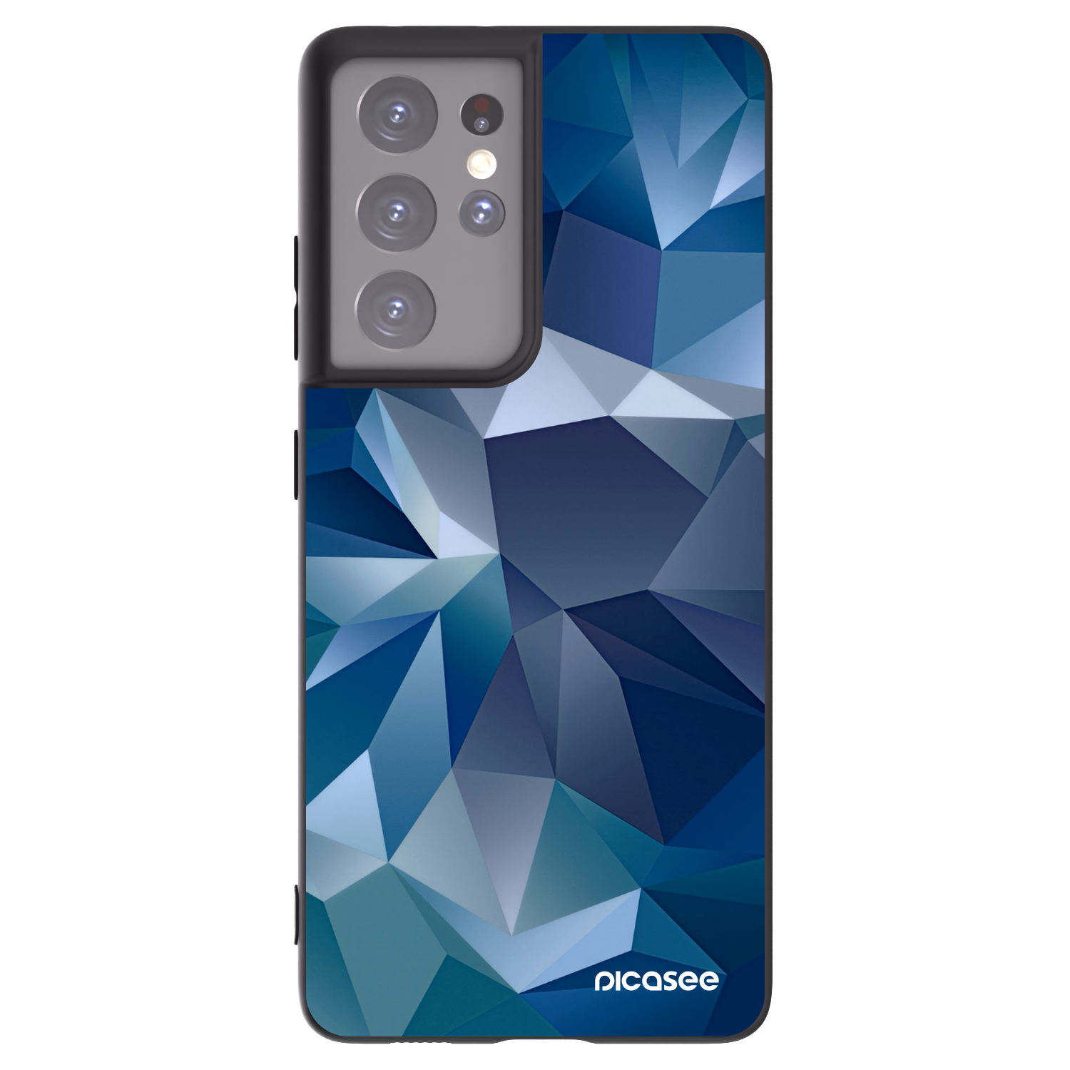 Picasee silikonowe czarne etui na Samsung Galaxy S21 Ultra 5G G998B - Wallpaper
