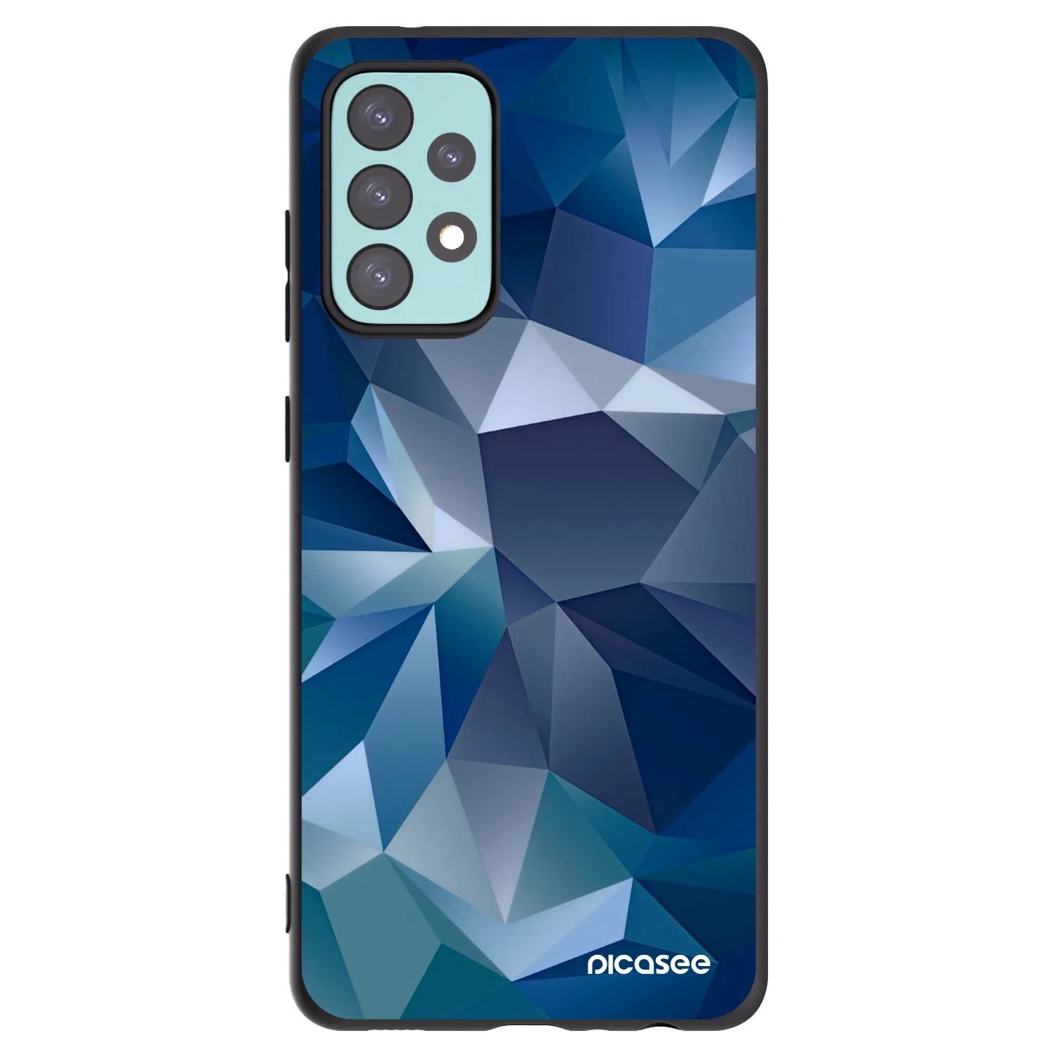 Picasee silikonowe czarne etui na Samsung Galaxy A72 A725F - Wallpaper