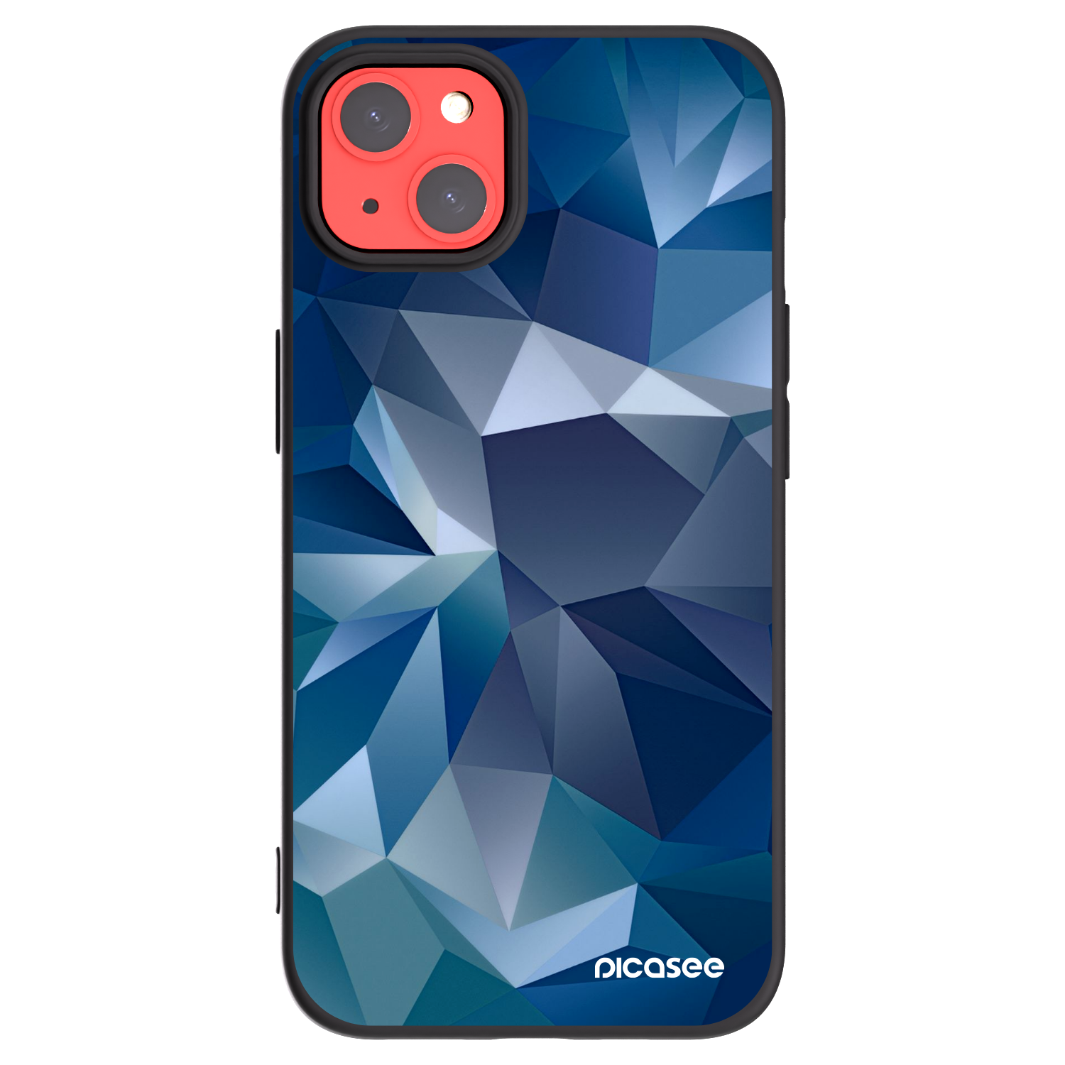 Picasee silikonowe czarne etui na Apple iPhone 13 - Wallpaper